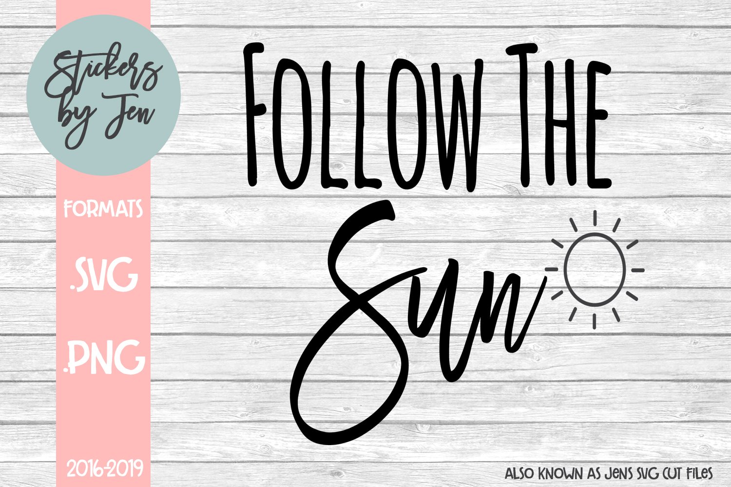 Follow The Sun Svg Cut File 1804 Svgs Design Bundles