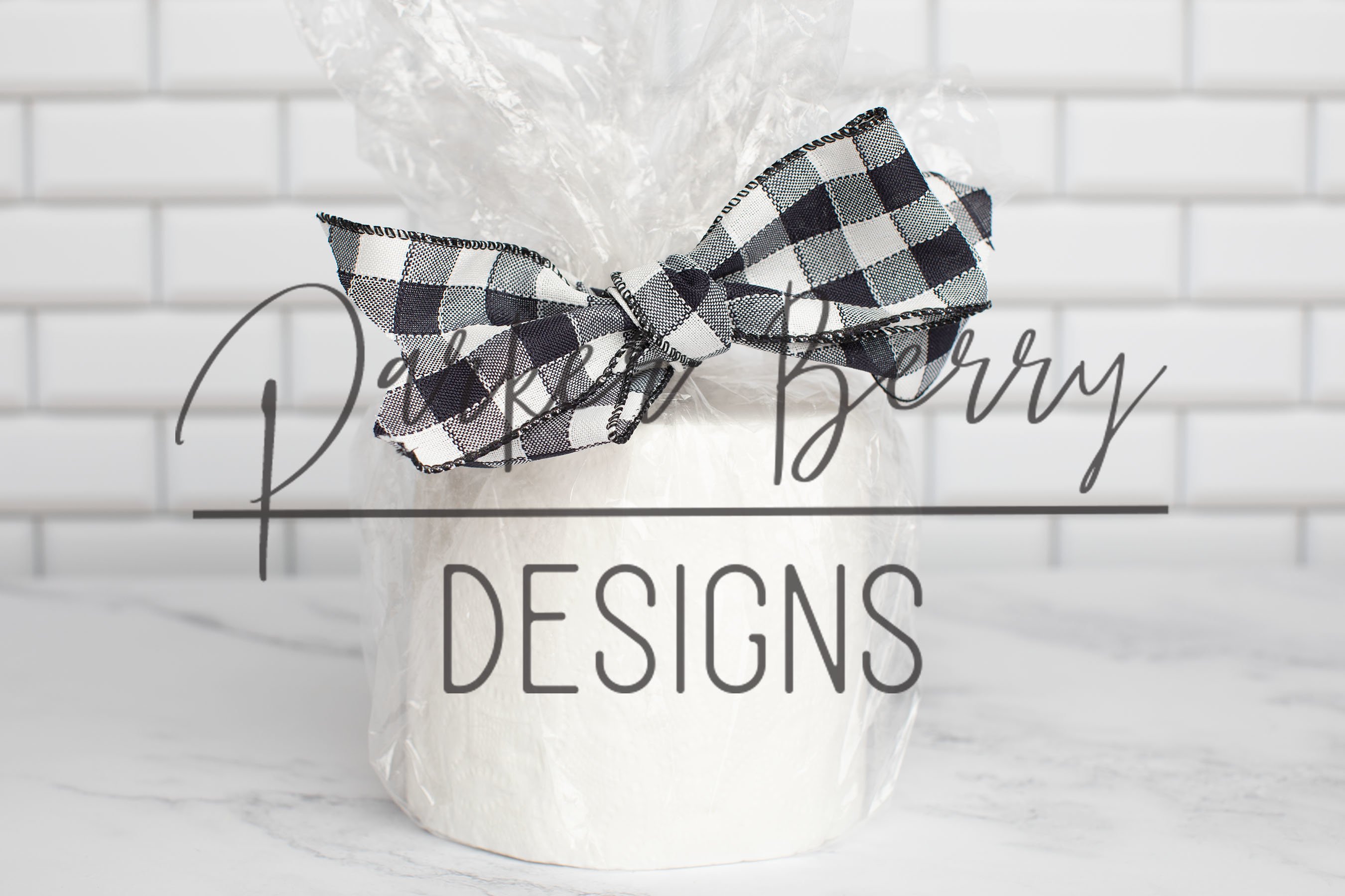 Download Wrapped Toilet Paper Roll Mockup Ribbon Digital Download 1055510 Products Design Bundles