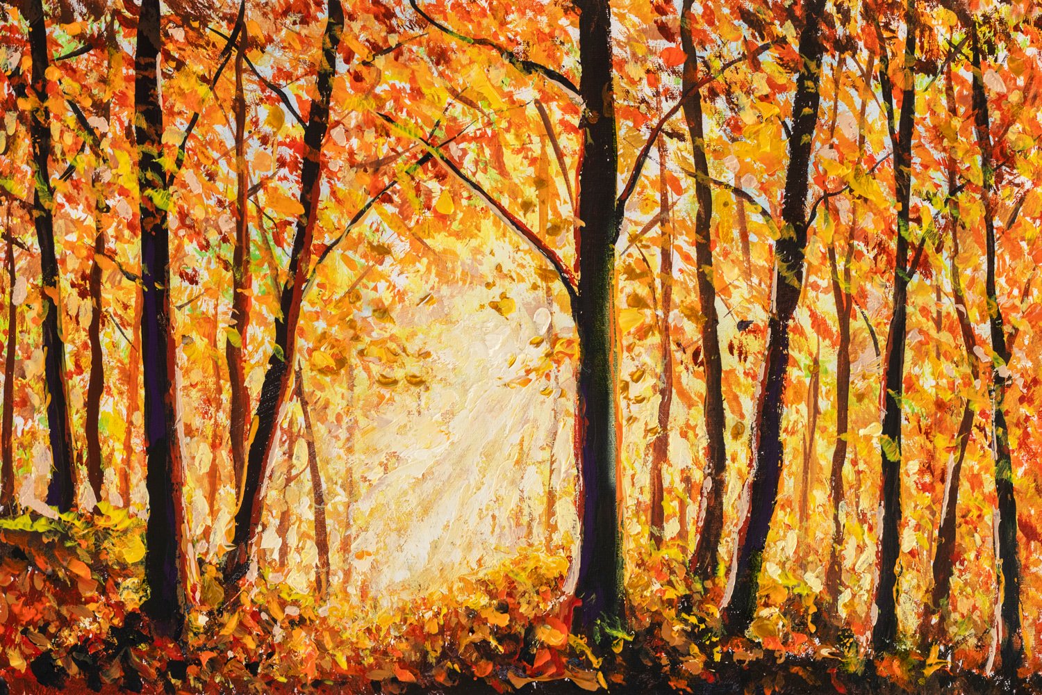 Autumn Forest Painting Illustrations Design Bundles