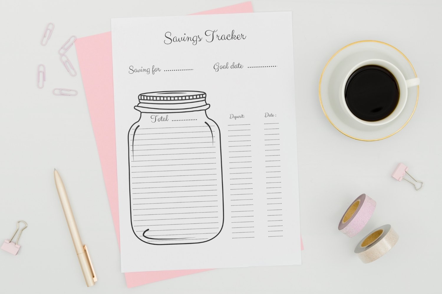 Saving Jar Tracker, Savings Tracker, Baby Steps (2580403) saving-jar-tracker-savings-tracker-baby-steps-2580403
