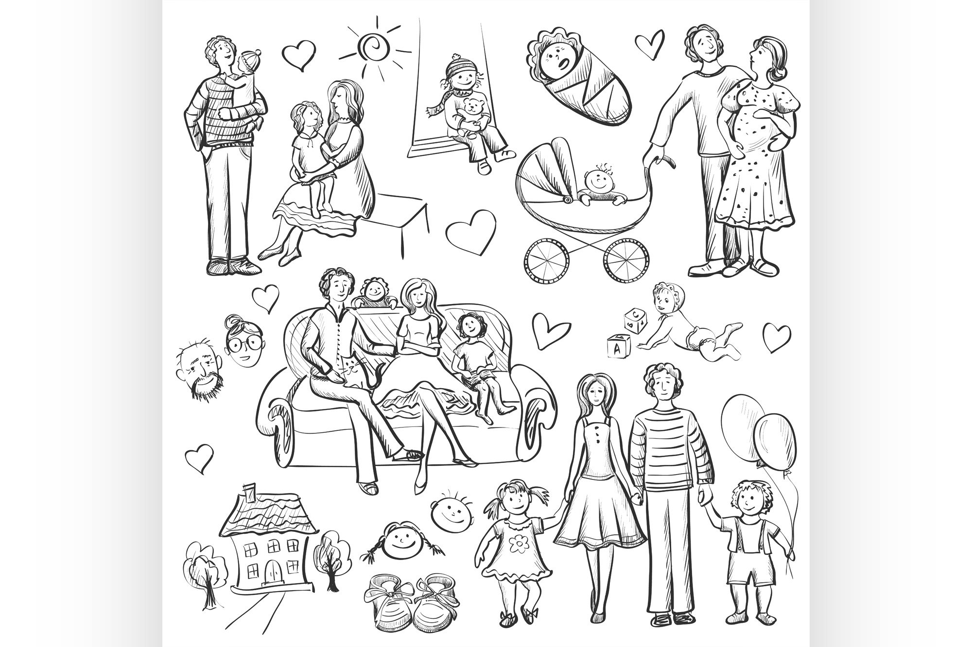 Polite Expressions Clipart Black And White