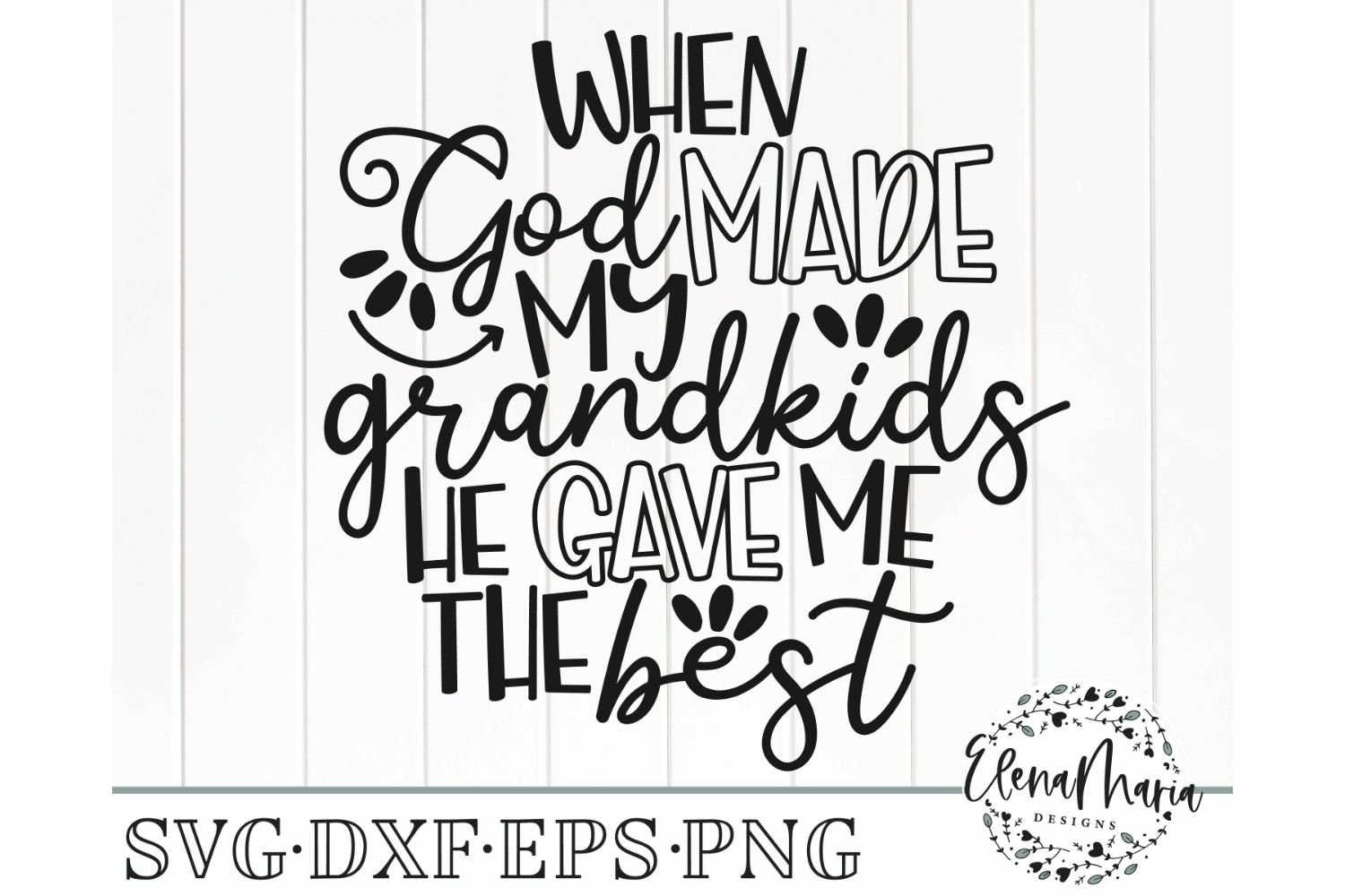 Grandma  Grandkids Svg Files and Cut Files For Crafting (195701)  Cut