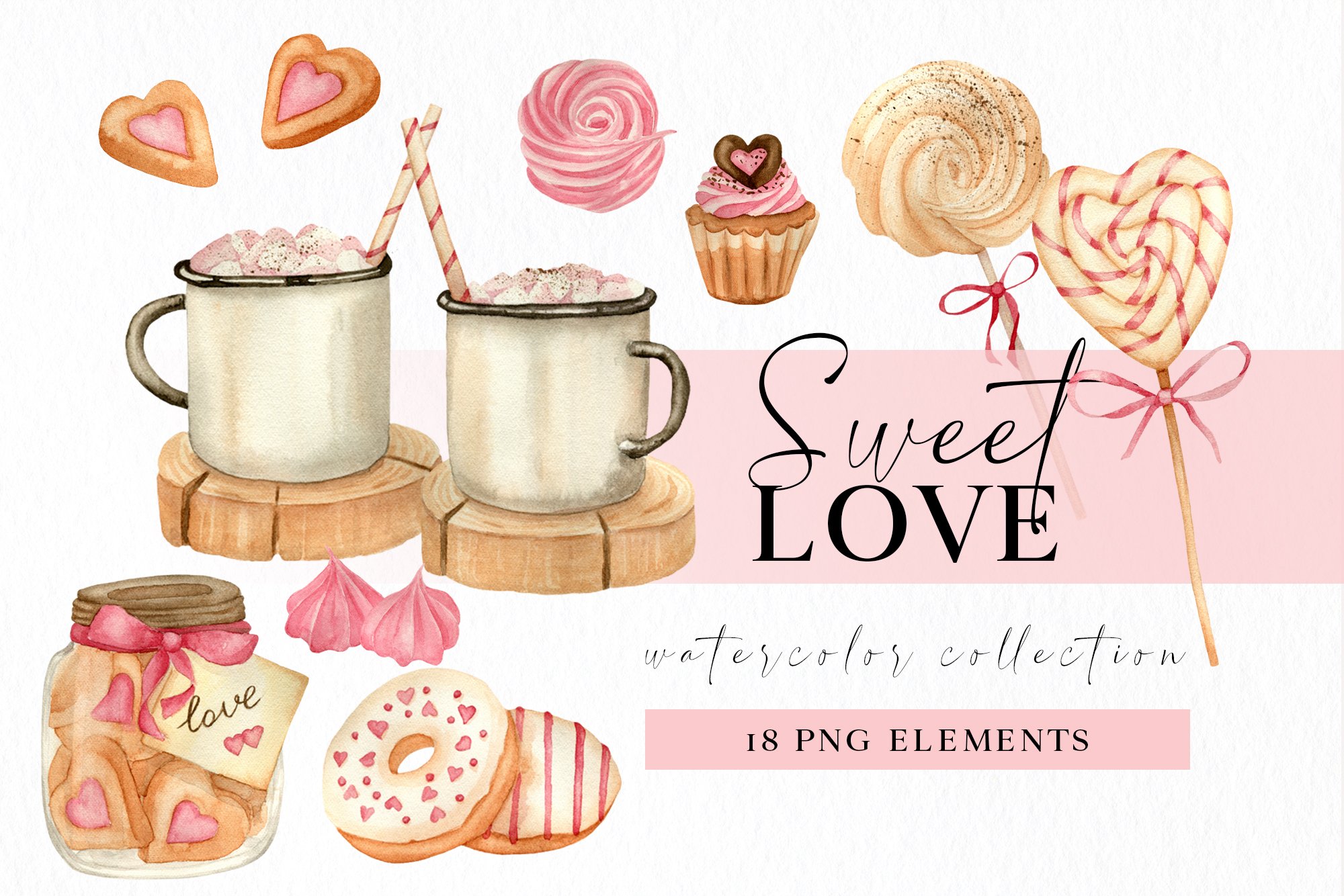 Valentine Clip art Hand drawn Water color Valentines PNG Valentines day digital clipart bundle Love graphics art Sweets and treats Valentine Clip art Hand drawn Water color Valentines PNG Valentines day digital clipart bundle Love graphics art Sweets and treats