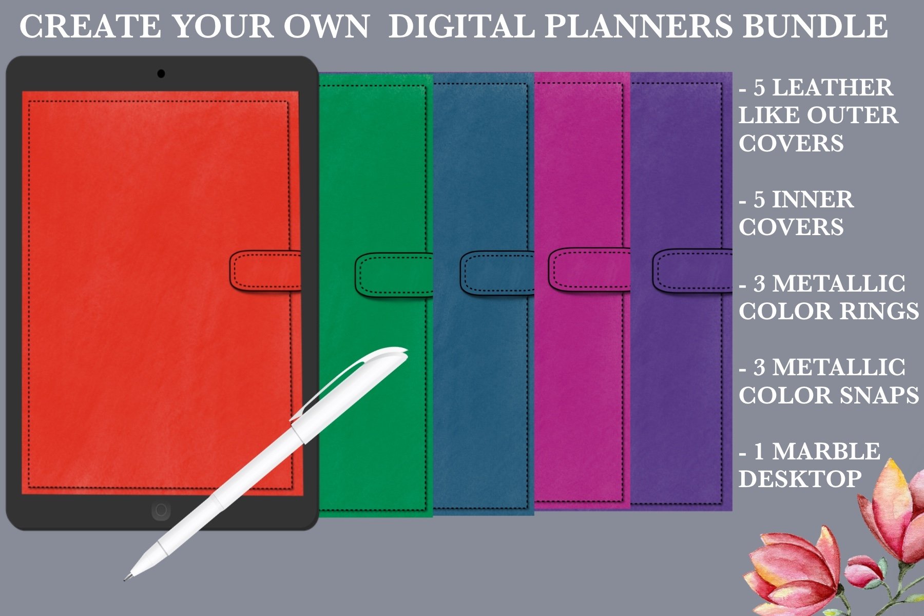 Create Your Own Digital Planners Bundle (348688) Digital Design Bundles