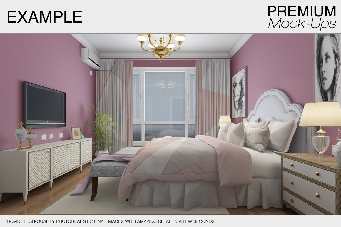 Bedding Mockup Set example image 15