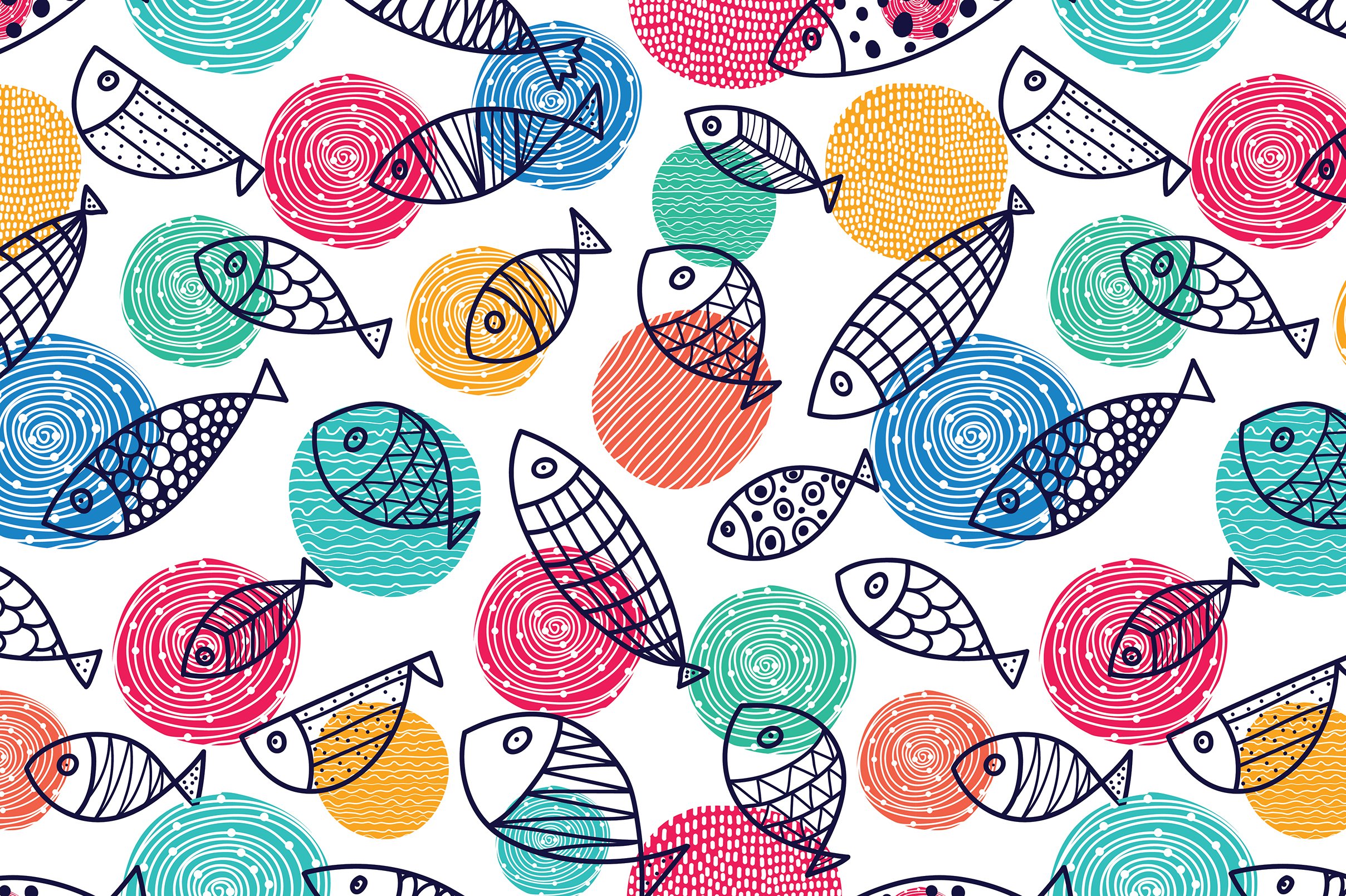 Fish! fish! fish! (278368) | Patterns | Design Bundles