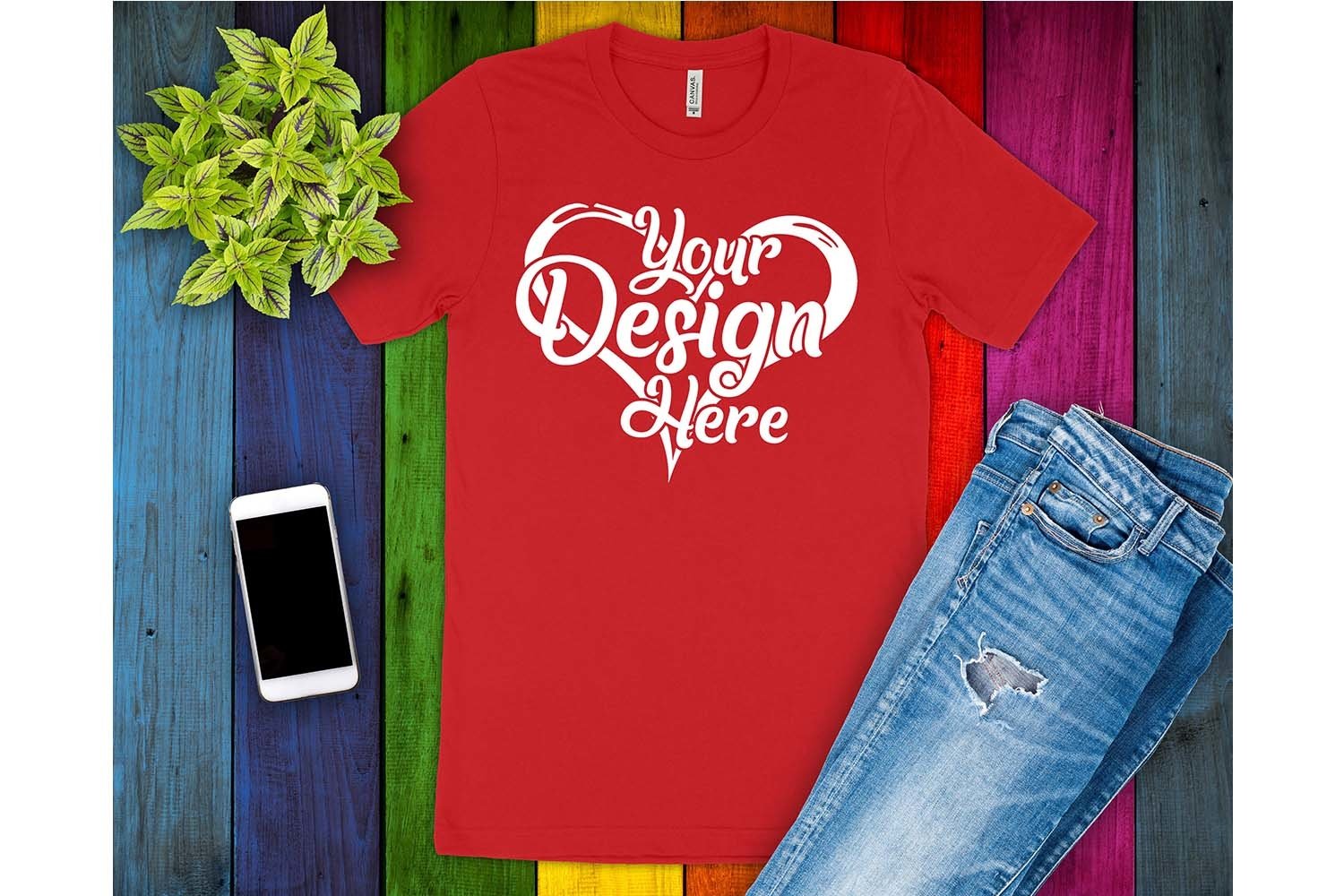 Download Bella Canvas 3001 Mockup Bundle T-Shirt Mock Ups 103 ...