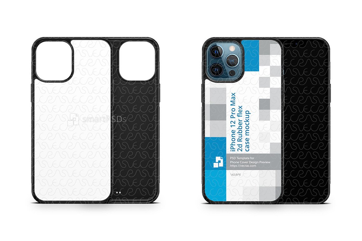 Download Iphone 12 Pro Max 2020 2d Rubber Flex Case Design Mockup 981176 Products Design Bundles
