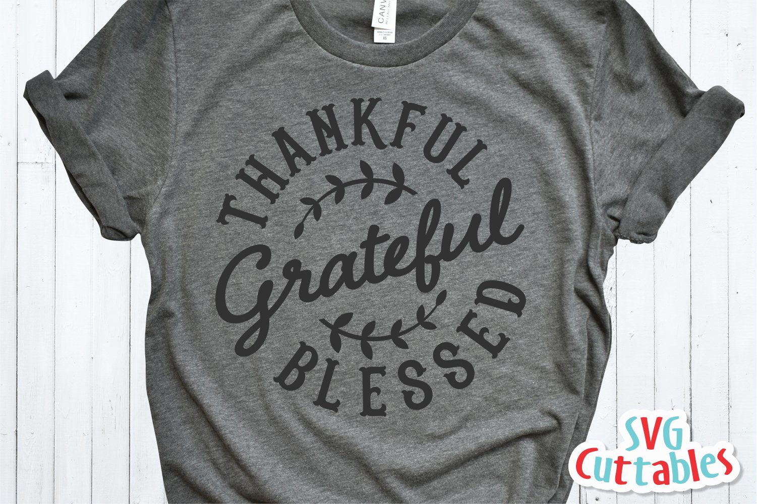 Download Thankful Grateful Blessed Autumn Fall Cut File Shirt 120043 Cut Files Design Bundles