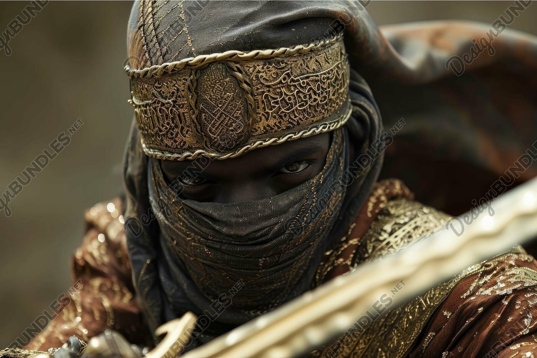 Arabic muslim warrior. Generate Ai (4317719), image size:1820x1214