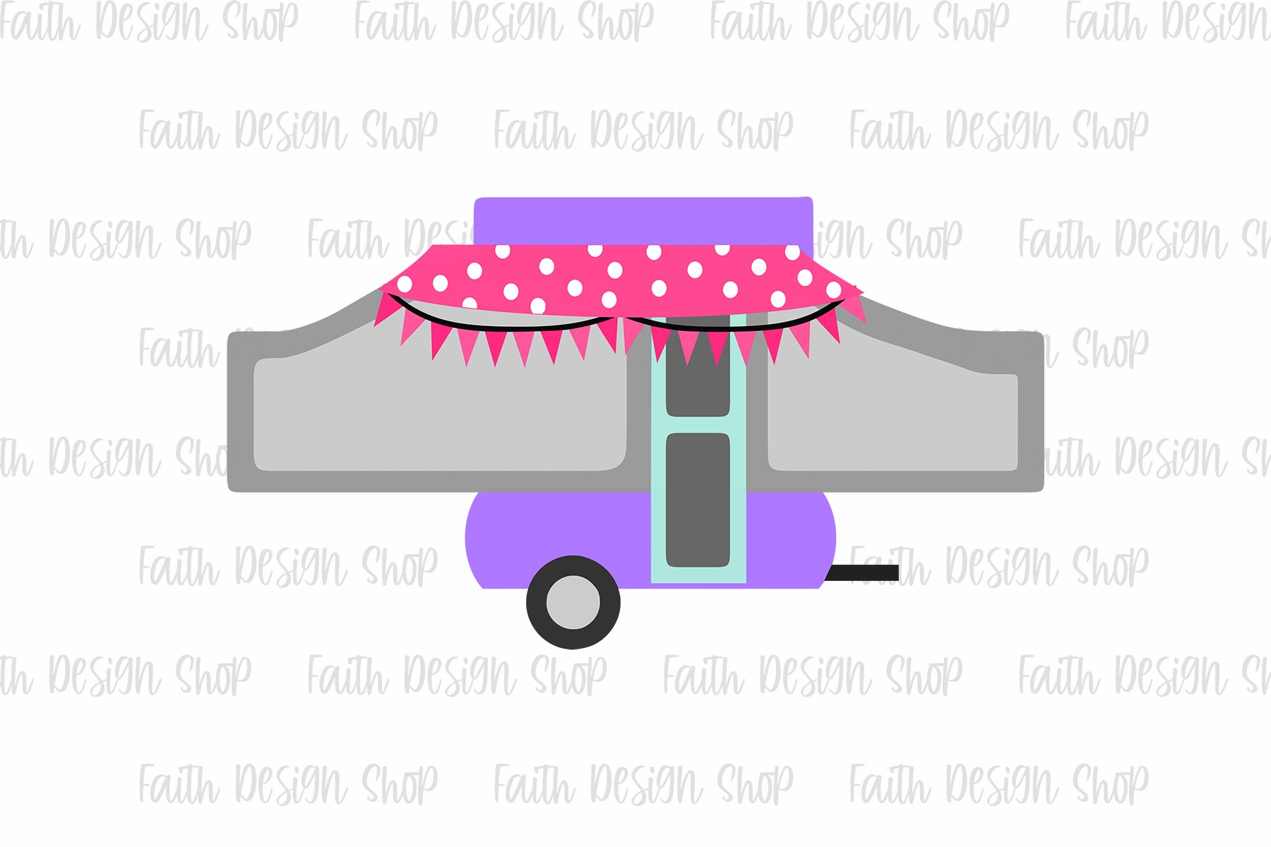 Pop-Up Camper (39066) | Cut Files | Design Bundles