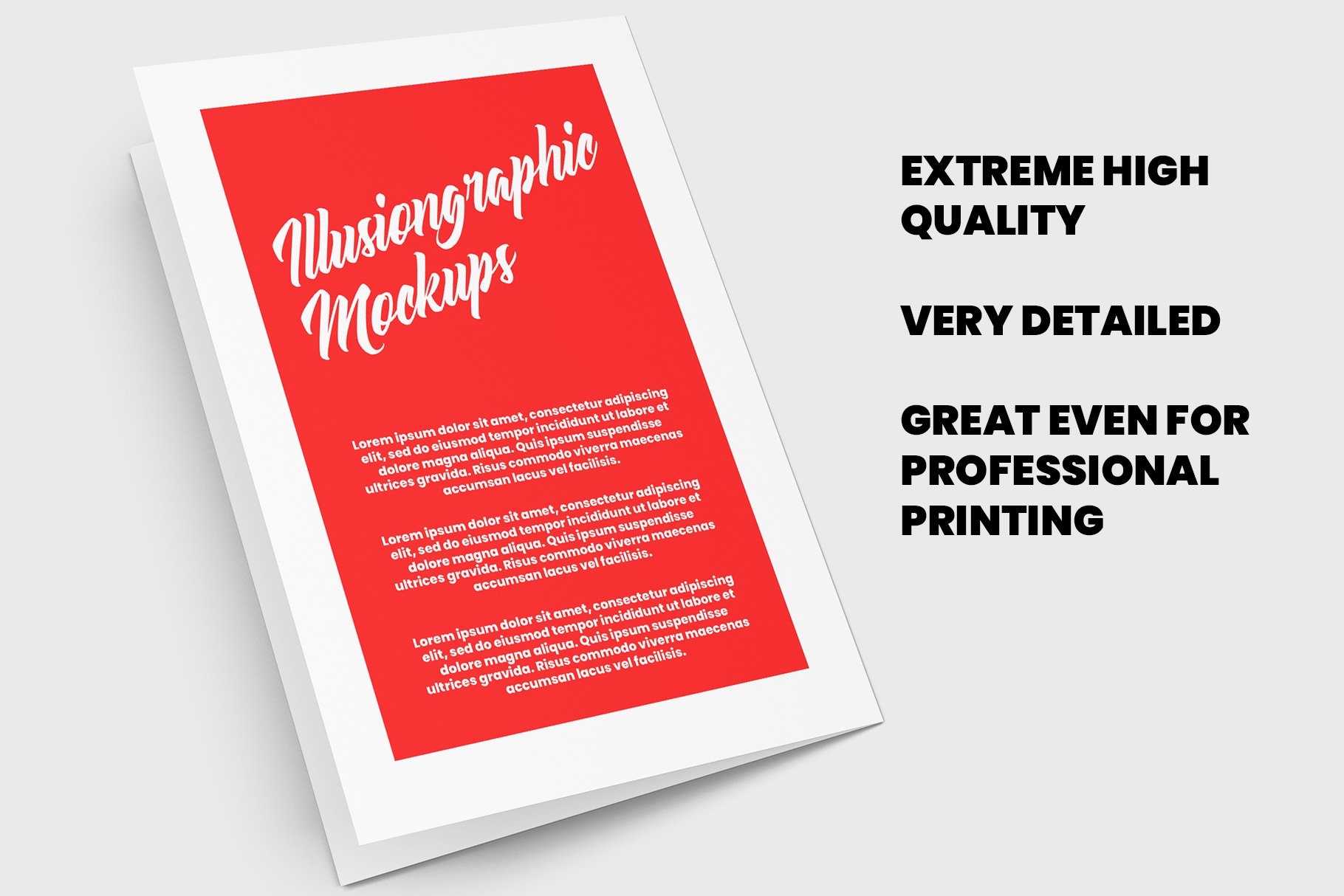 BiFold Half Letter Brochure Mockup (552550) Products