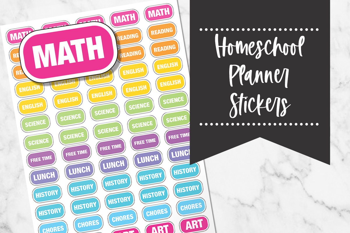 Homeschooling Planner Stickers