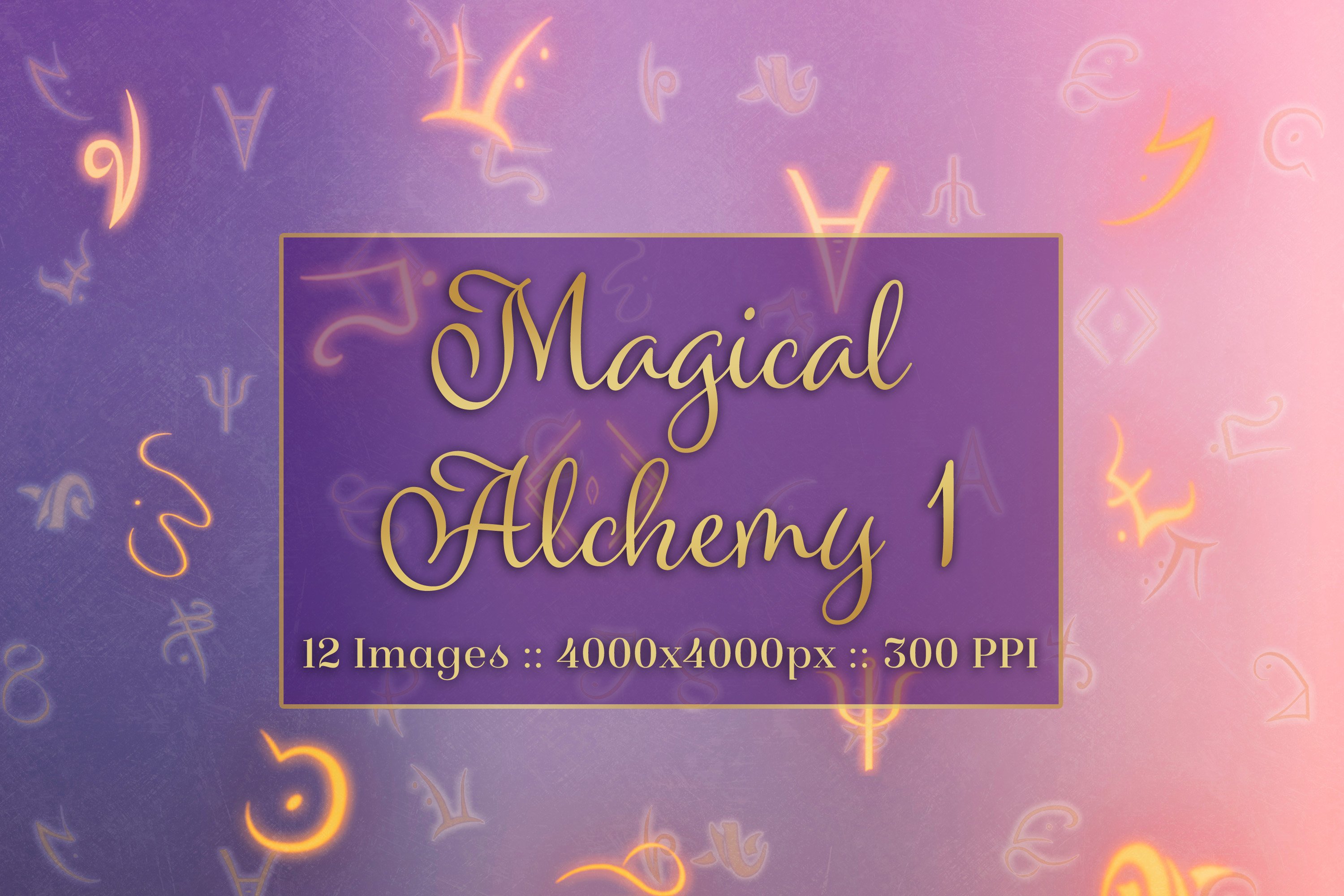 Magical Alchemy 3-12 Background Images Textures Set