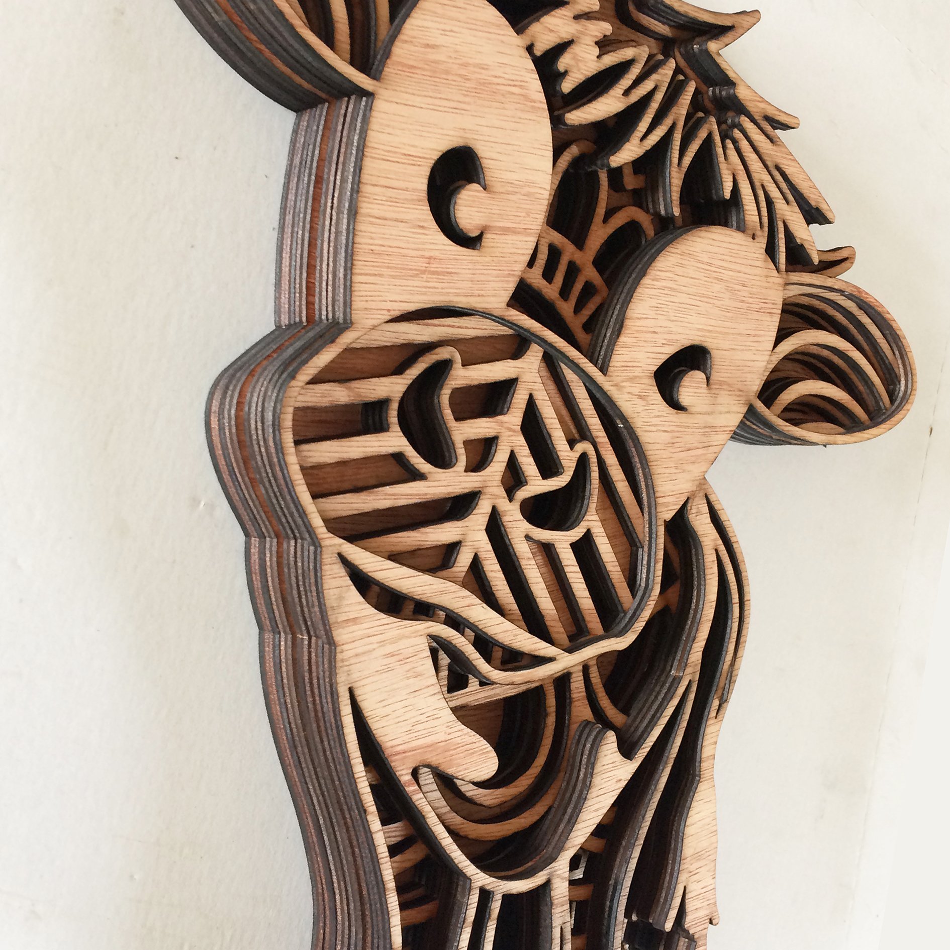 Multi layer mandala cute baby cow calf (539742) | Cut Files | Design