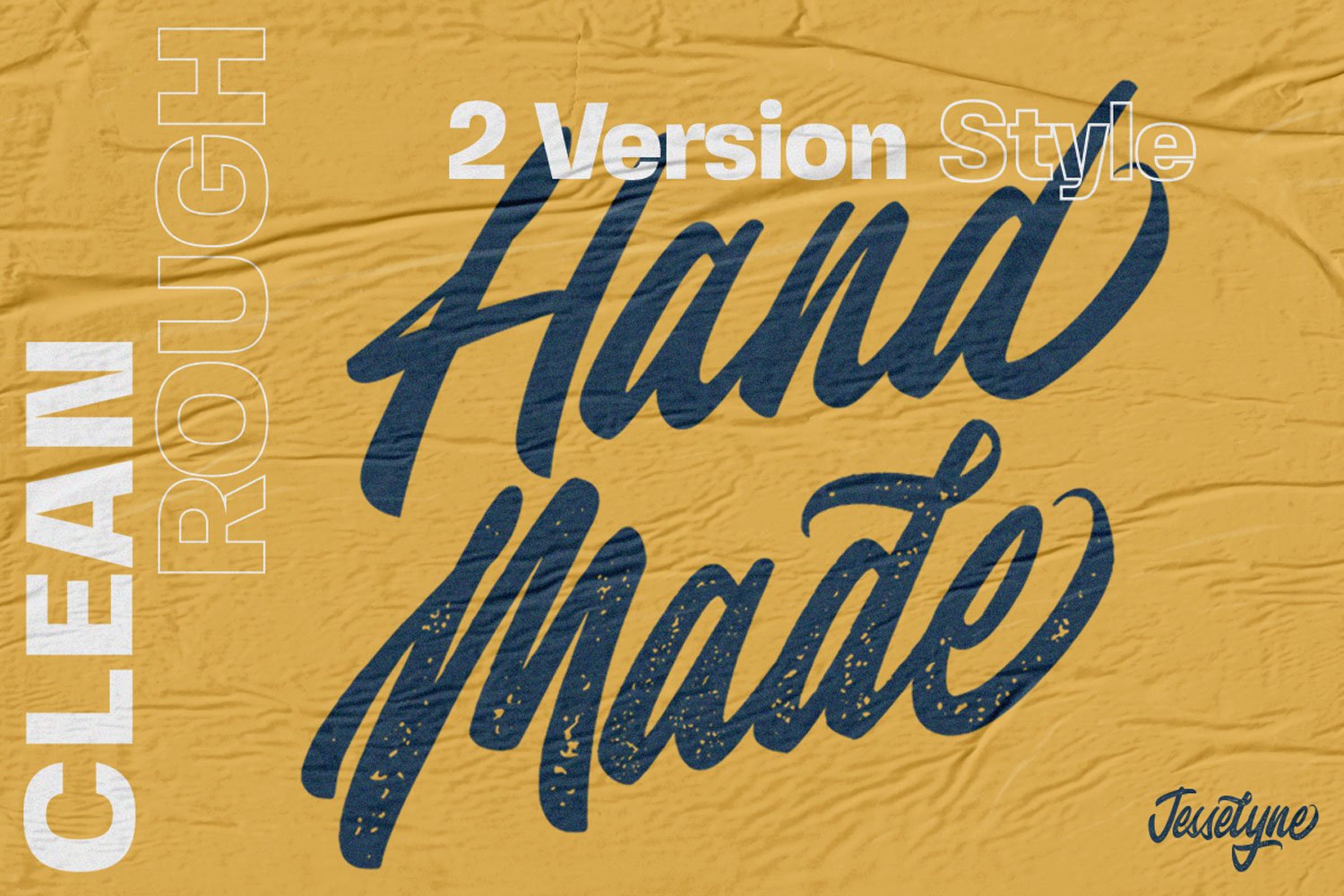 Jesselyne Script Clean & Rough (220092) | Logo | Font Bundles