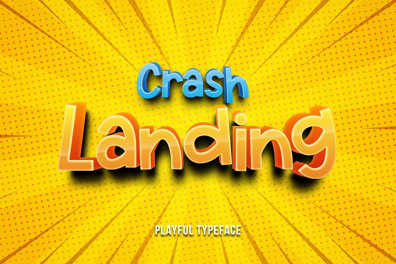 Crash Landing Playful Font (823515) Sans Serif Font Bundles