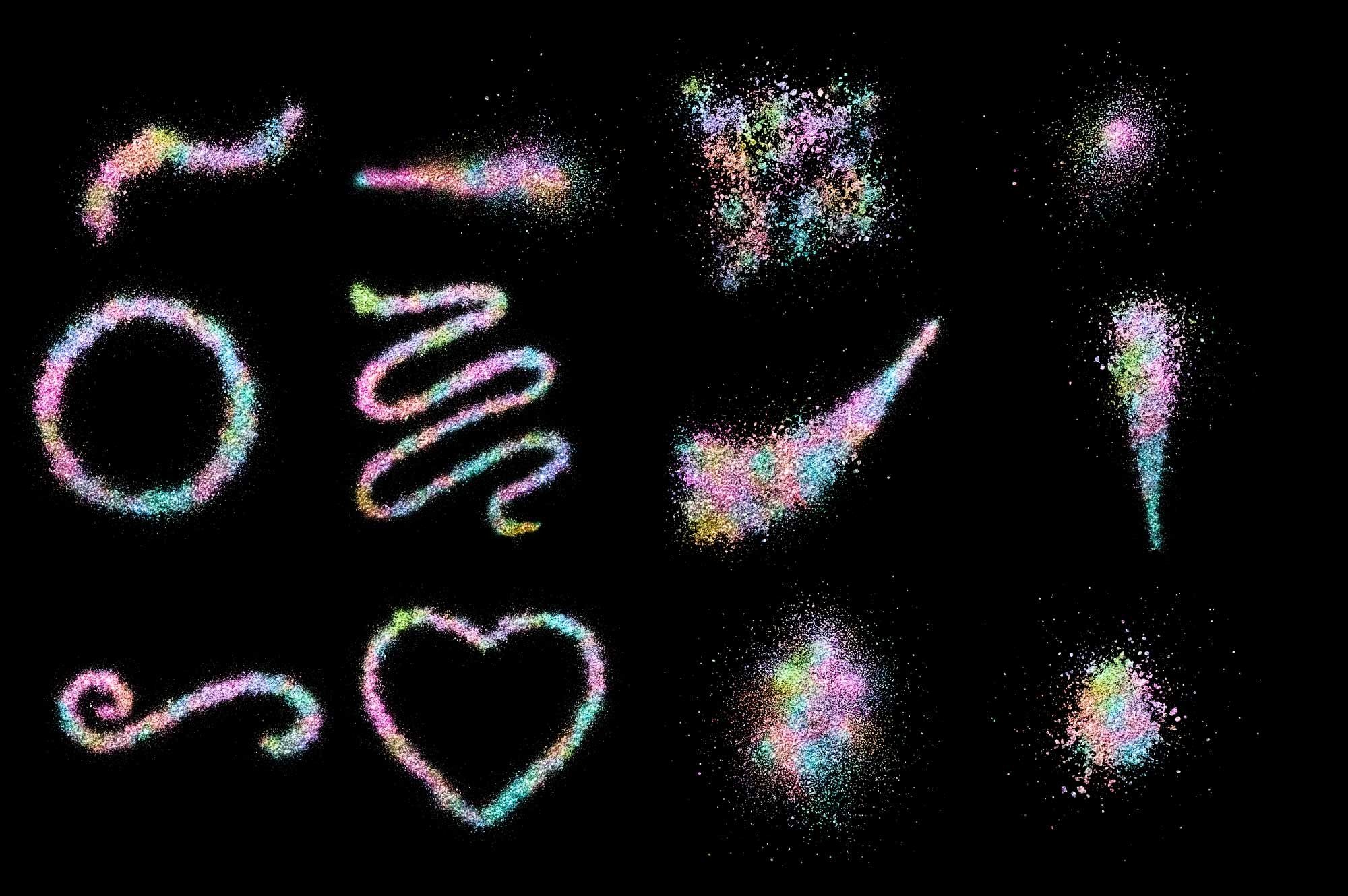 Unicorn Glitter Dust Clipart (552322) Illustrations Design Bundles