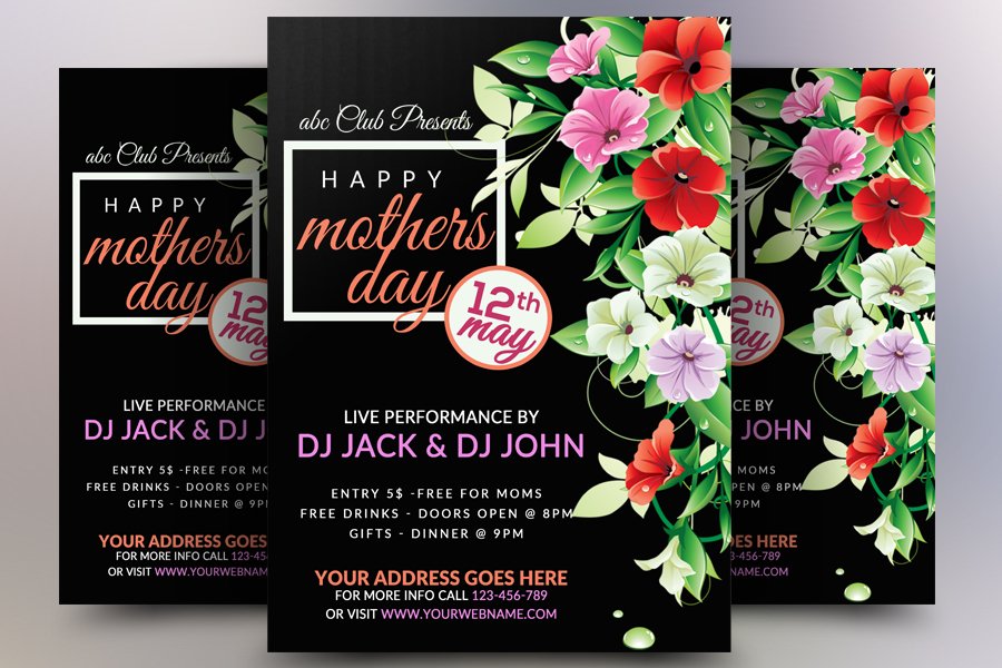 Mothers Day Event Flyer Template mothers-day-event-flyer-template