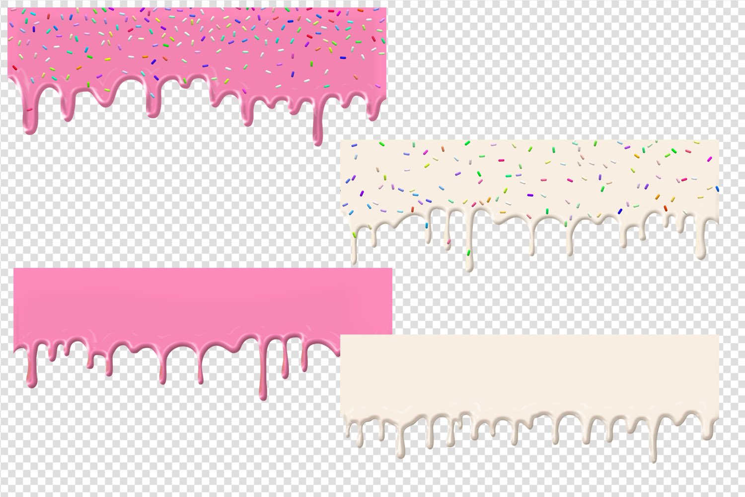 Frosting Drips Clipart (898335) Patterns Design Bundles