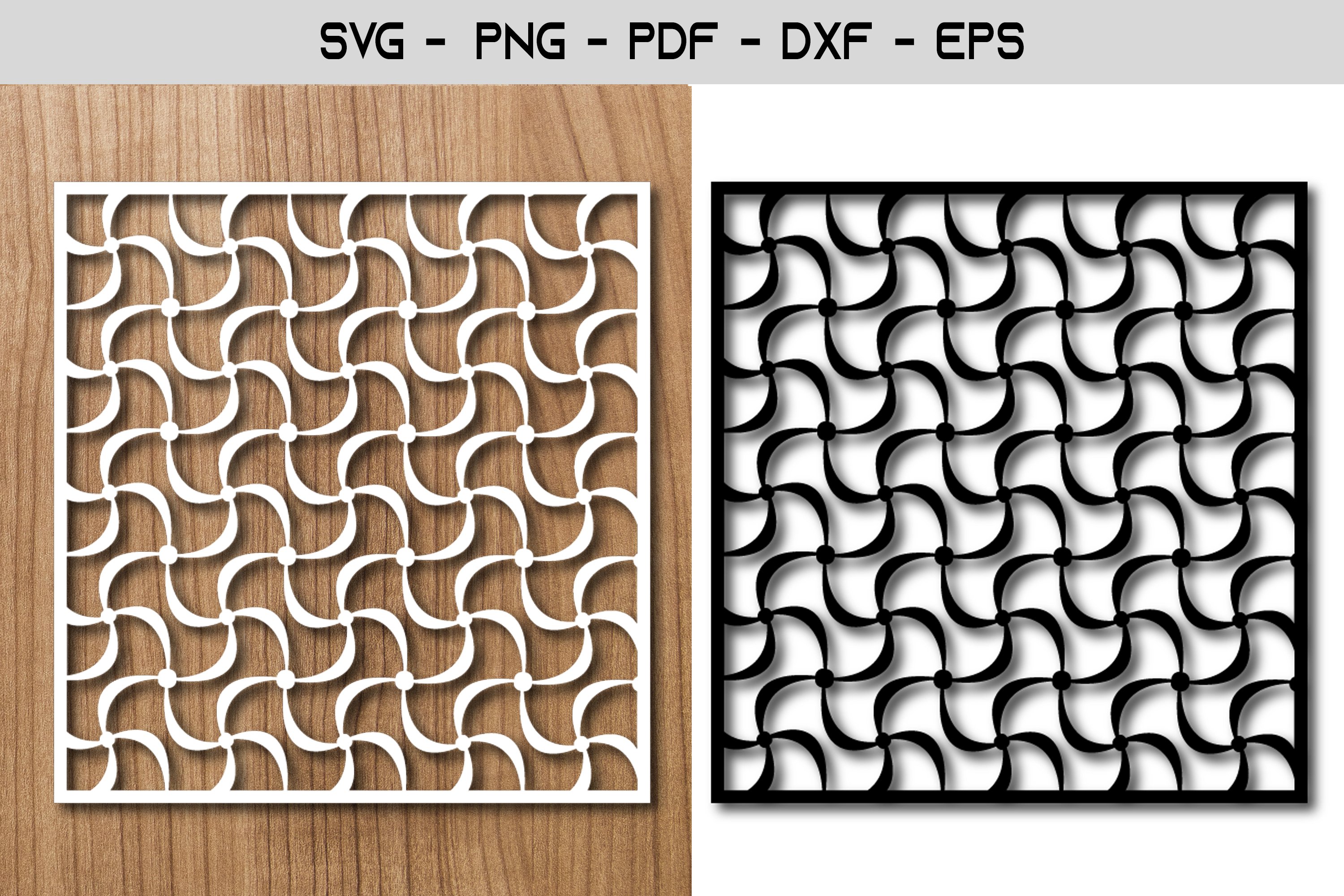 Pattern Stencil Paper Template SVG
