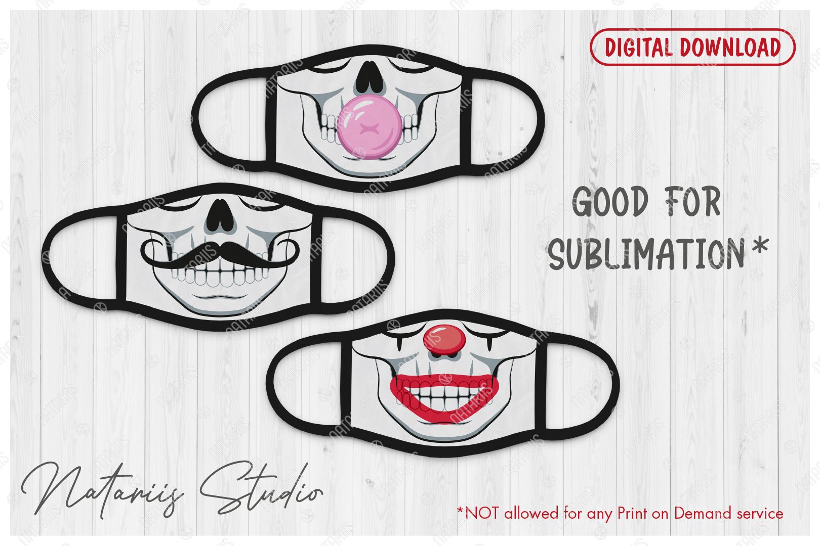 Download Svg Bundle 12 Funny Skulls For Protective Face Mask 618098 Cut Files Design Bundles