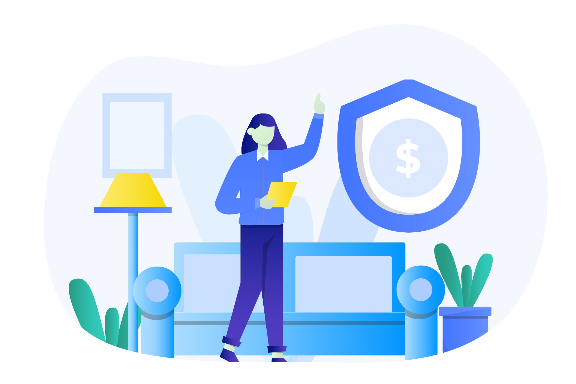 Life Insurance Flat Vector Illustration (563058) Illustrations