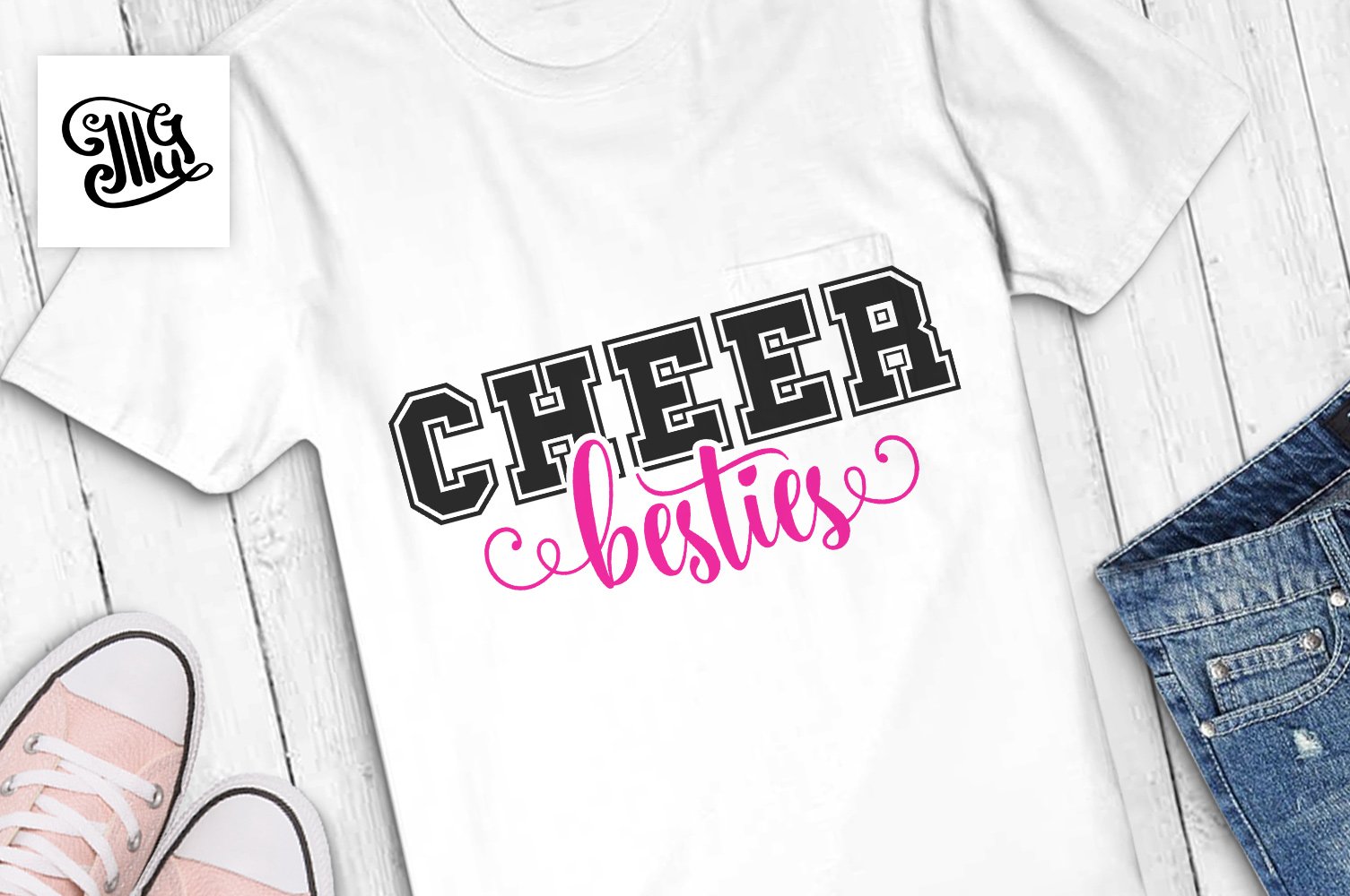 Cheer besties (329812) | SVGs | Design Bundles