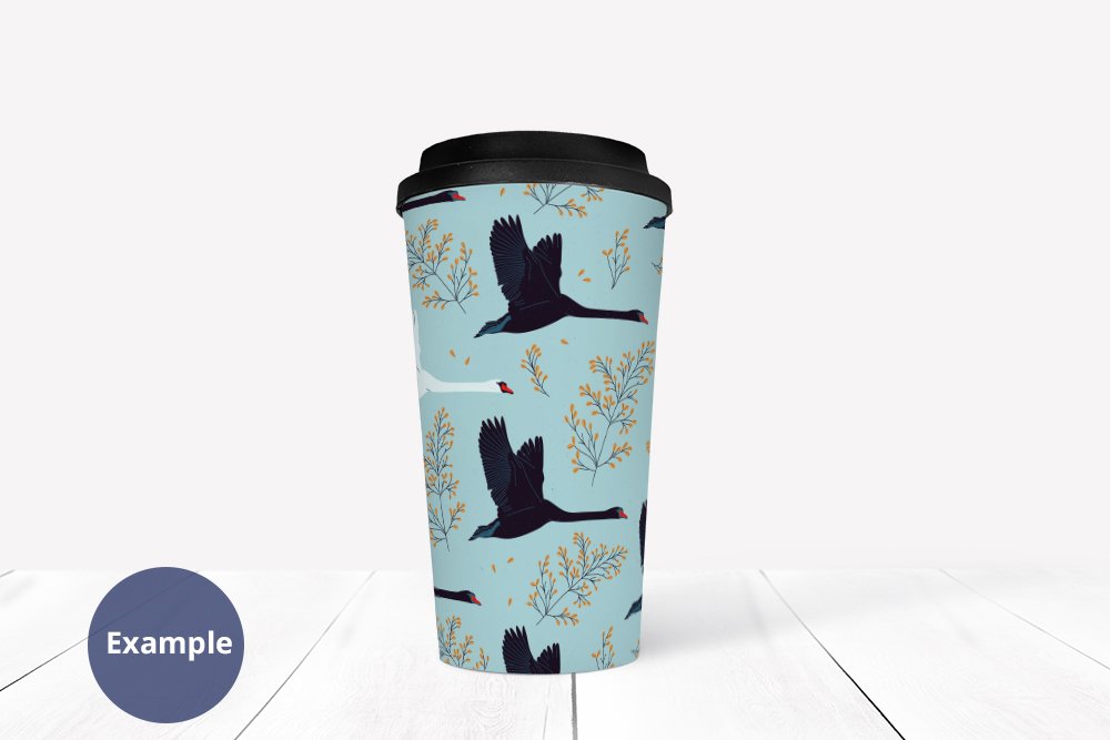 Download Minimalist Travel Mug mockup PSD, White Travel mug mock up