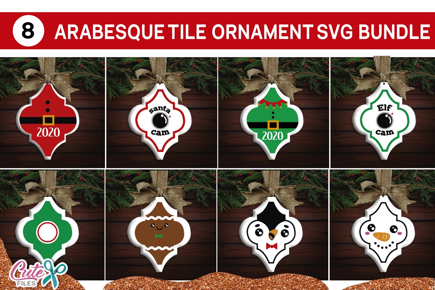 Download Arabesque tile ornament svg bundle cut file for crafters ...