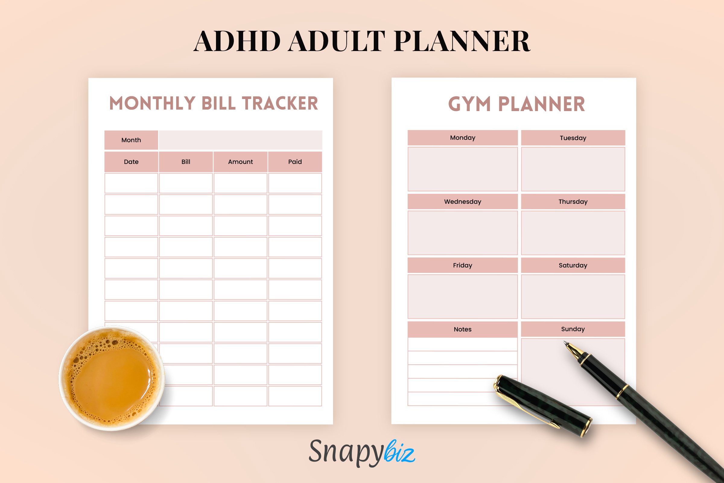 Adhd Adult Planner | Adhd Organizer | A4 & A5 | US Letter