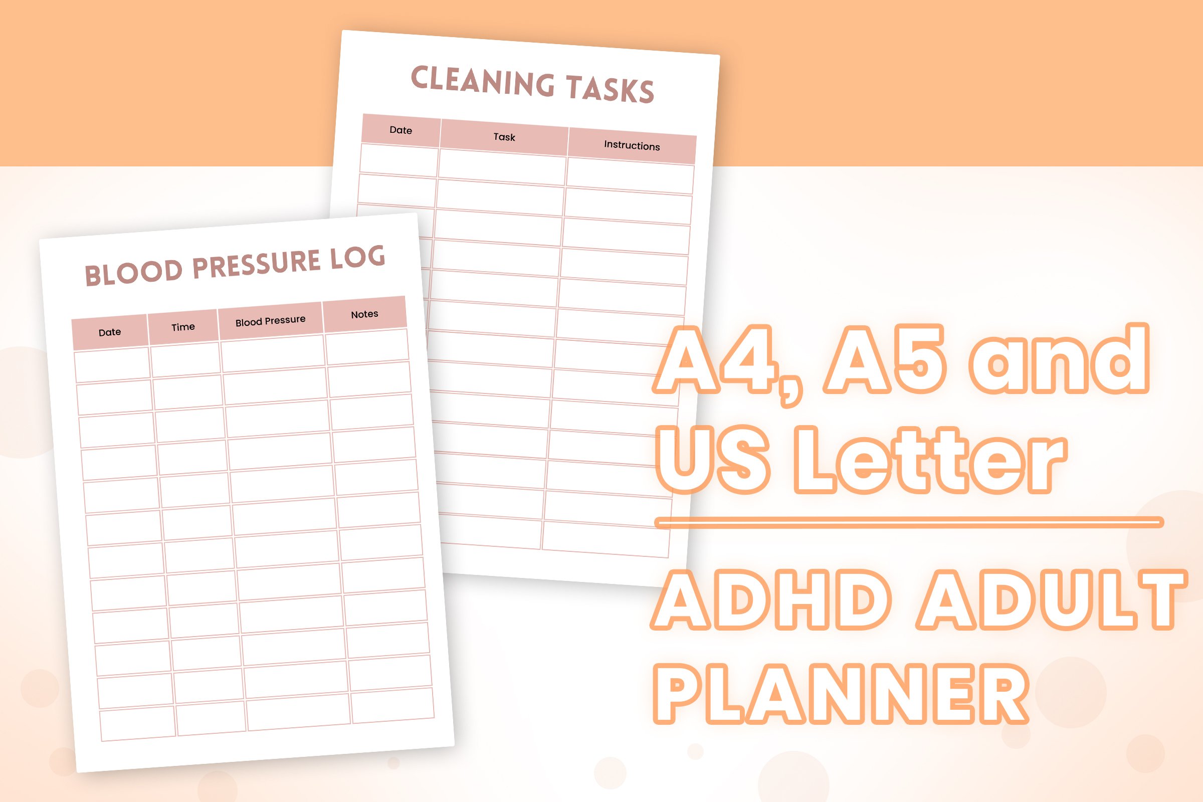 Adhd Adult Planner | Adhd Organizer | A4 & A5 | US Letter