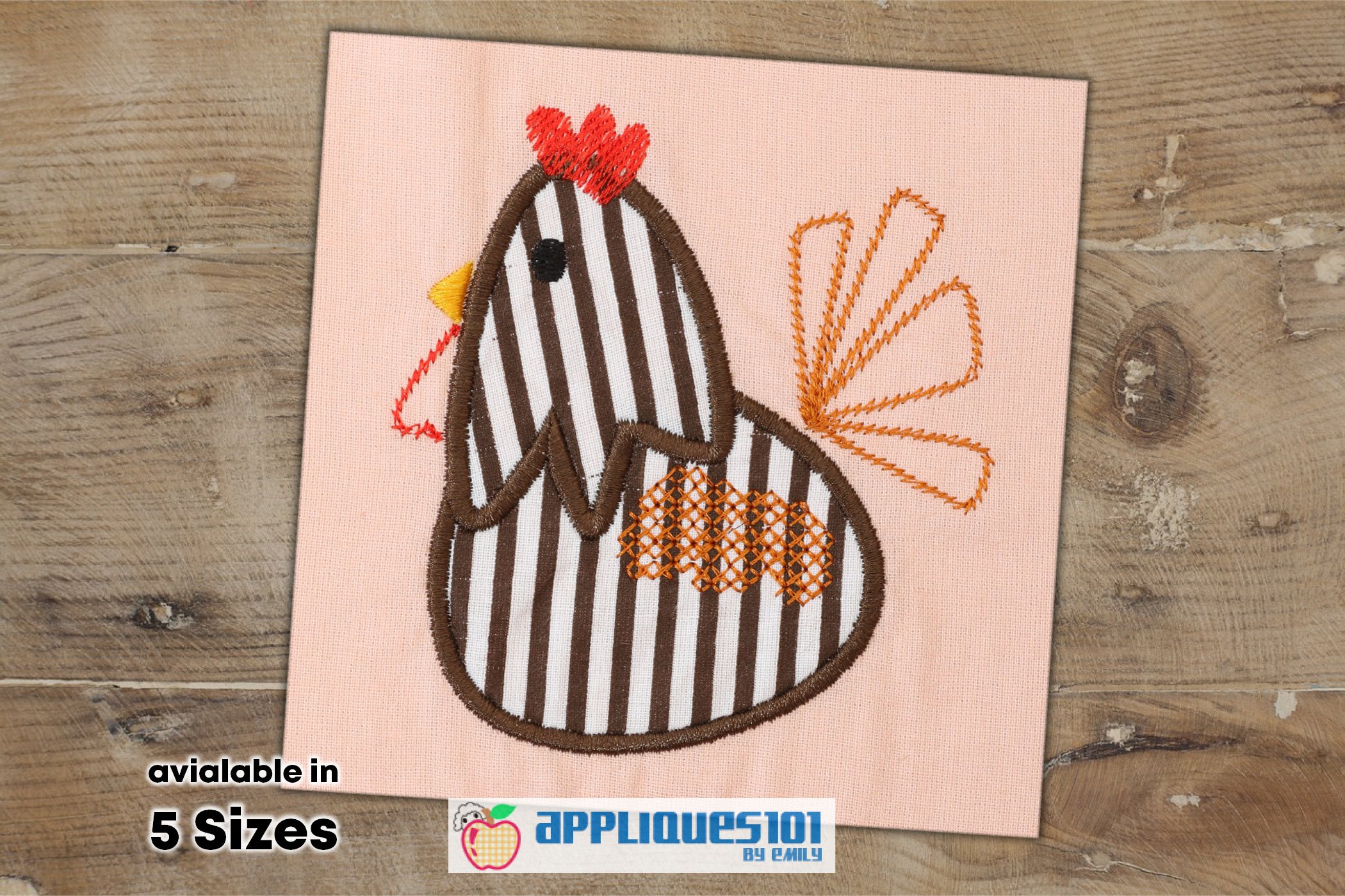 Cartoon Hen Machine Embroidery Applique Design Hens (353922