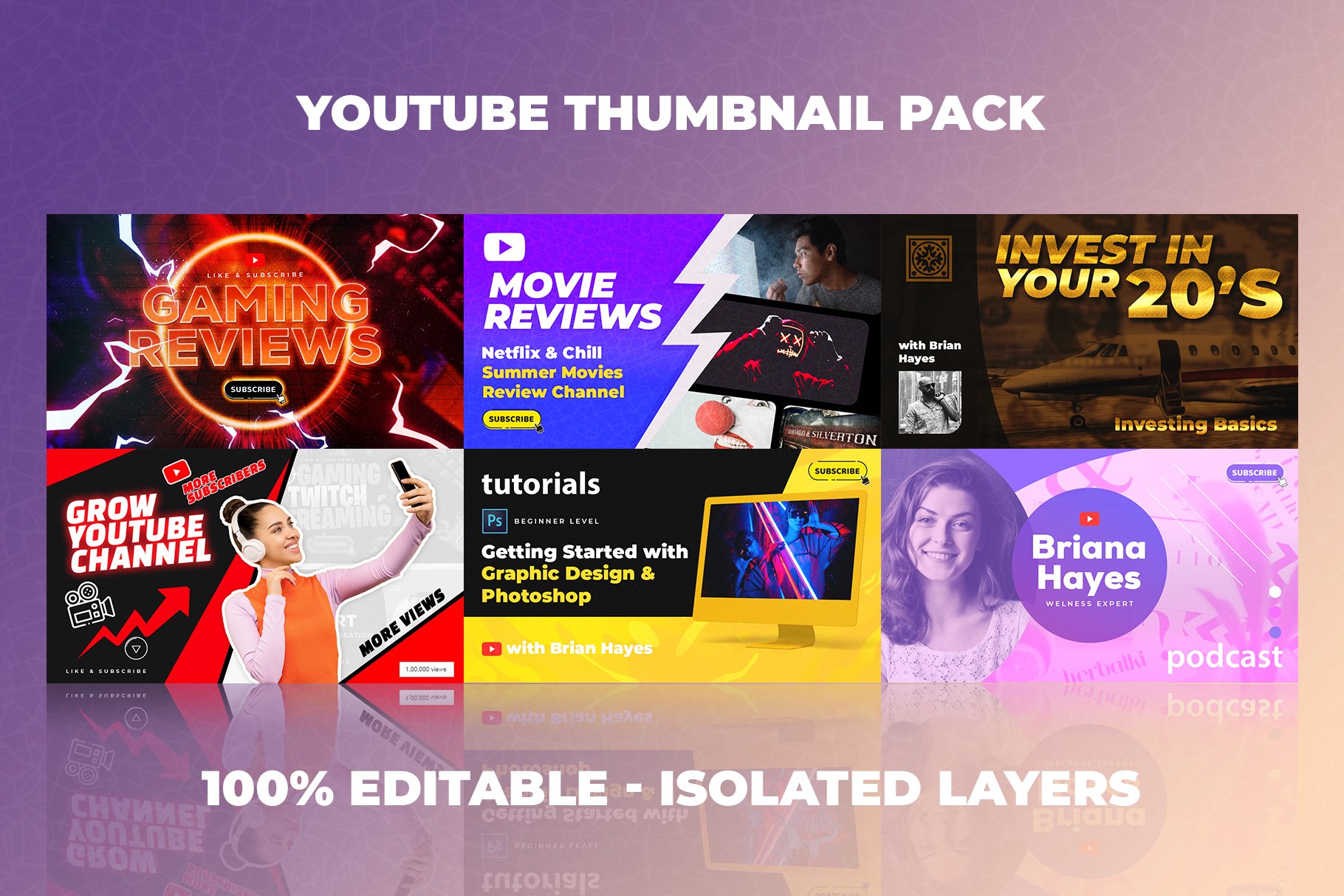 Art & Collectibles Drawing & Illustration Youtube Thumbnail Templates ...