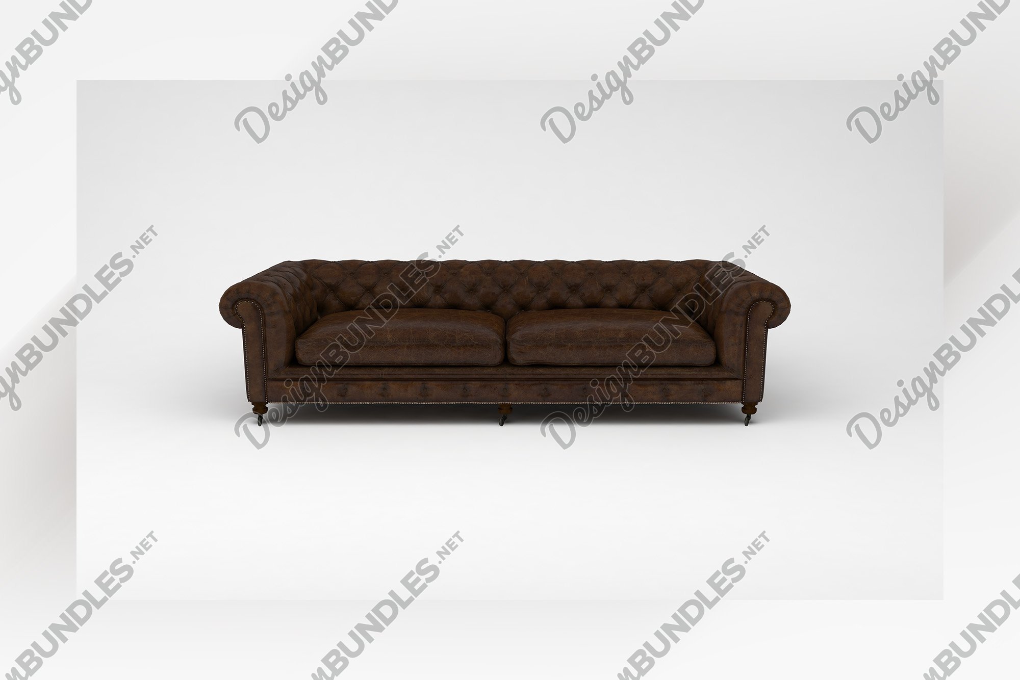 Modern luxury sofa front view furniture 3d rendering (1059945