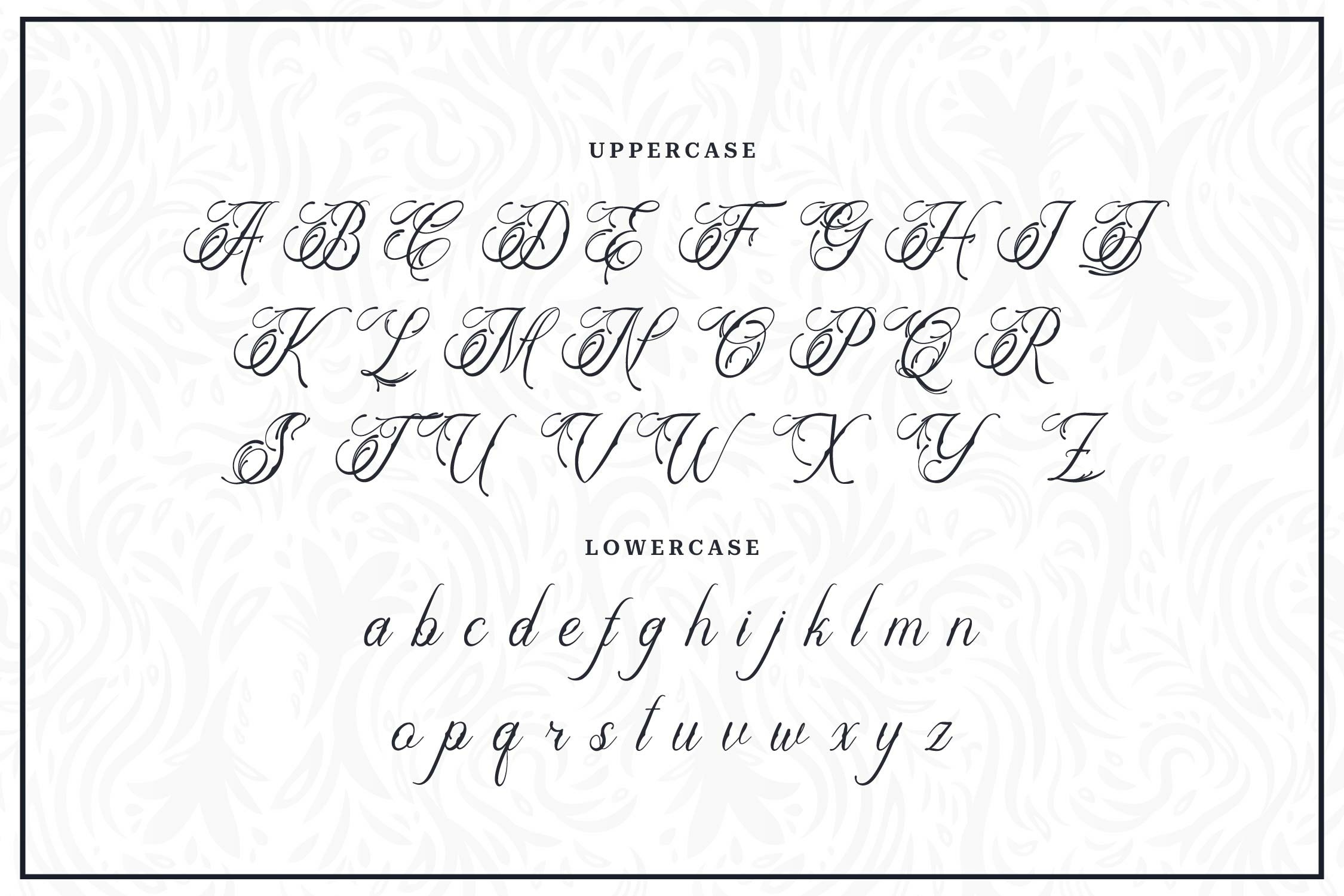Fancy Tattoo Font Alphabet