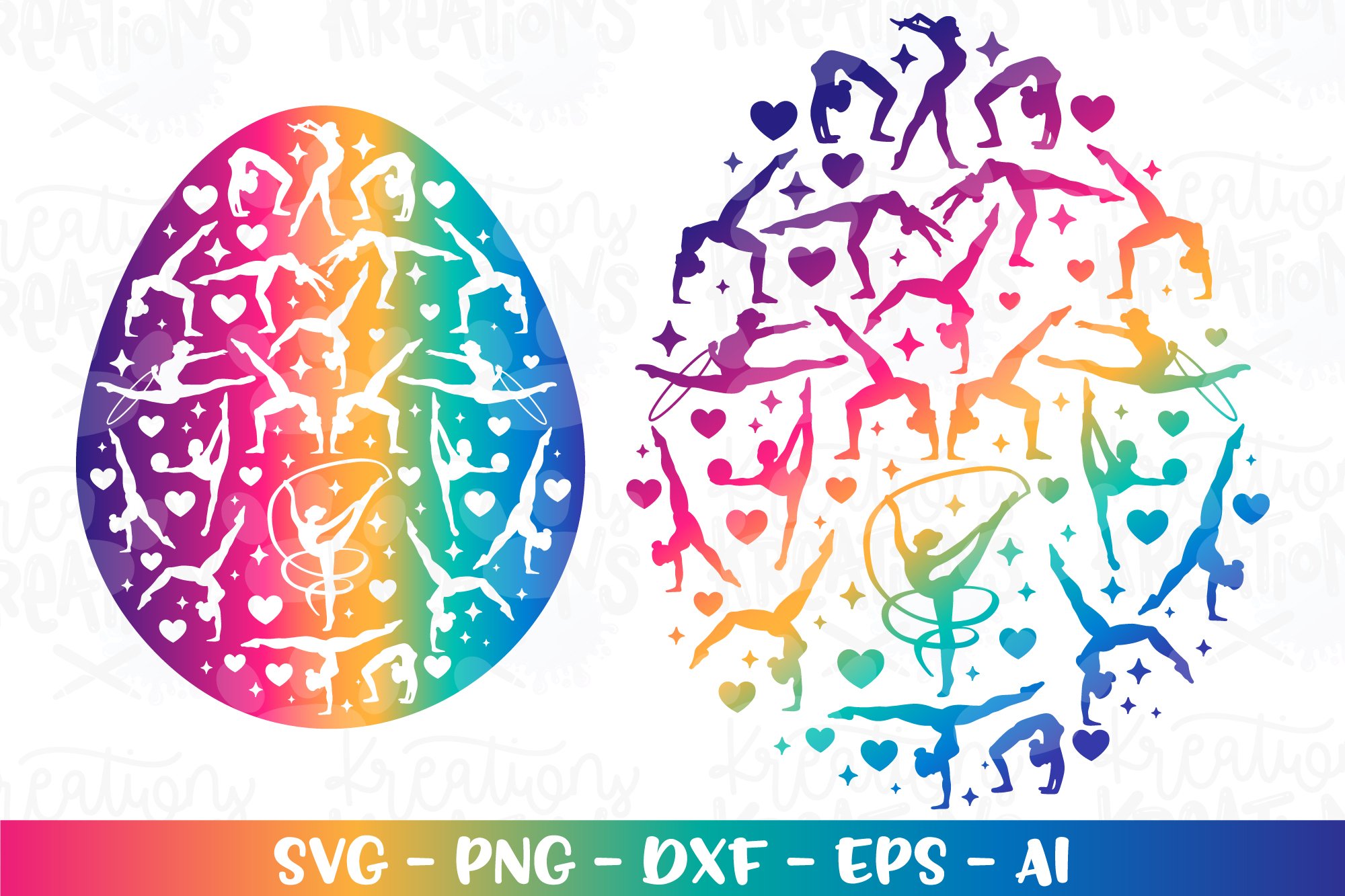 Easter svg Happy Easter Gymnastics Easter Egg