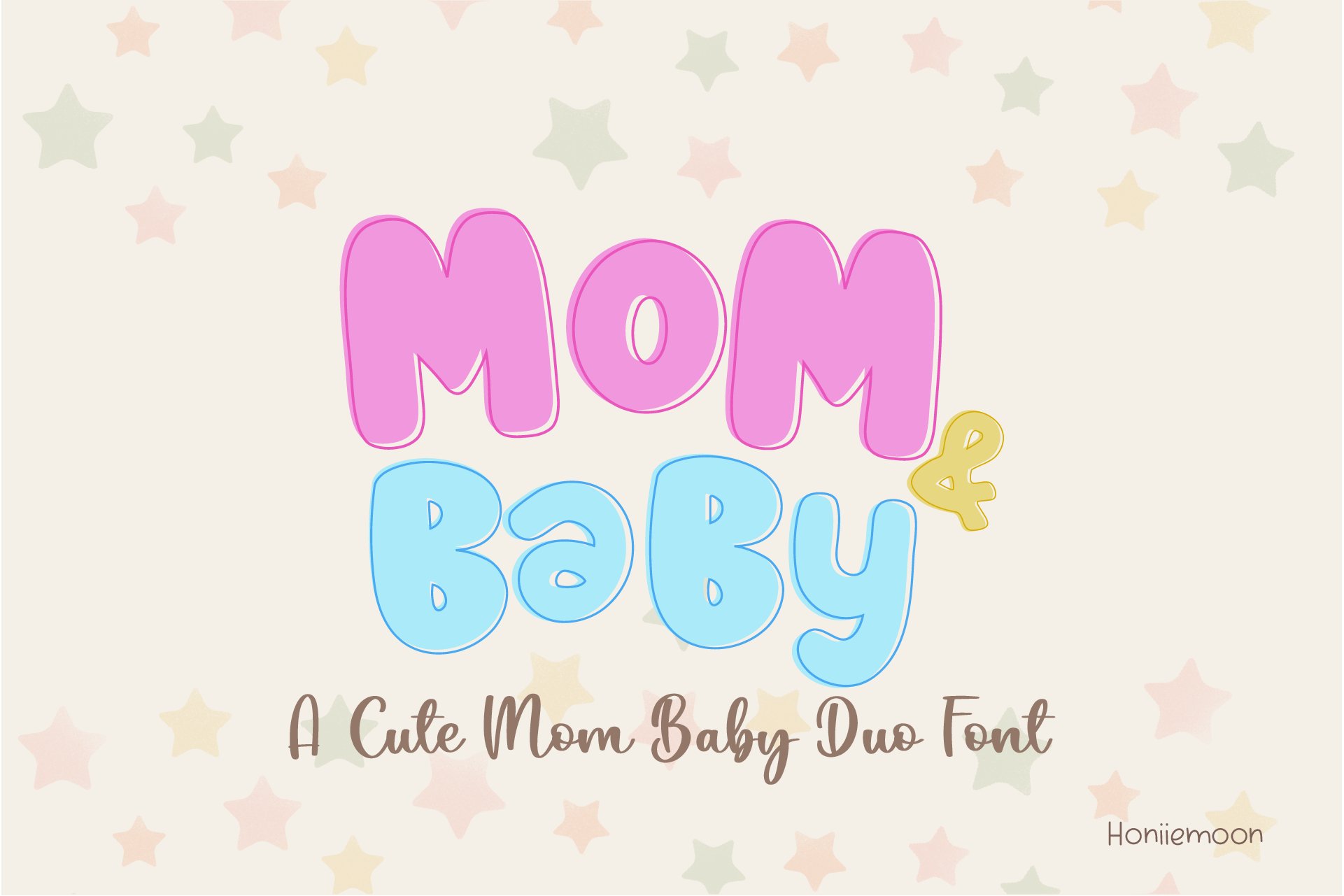 Mom Baby Duo Font