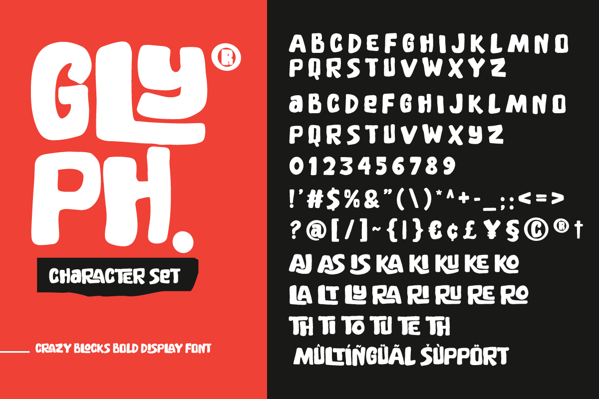Crazy Blocks – Bold Display Font