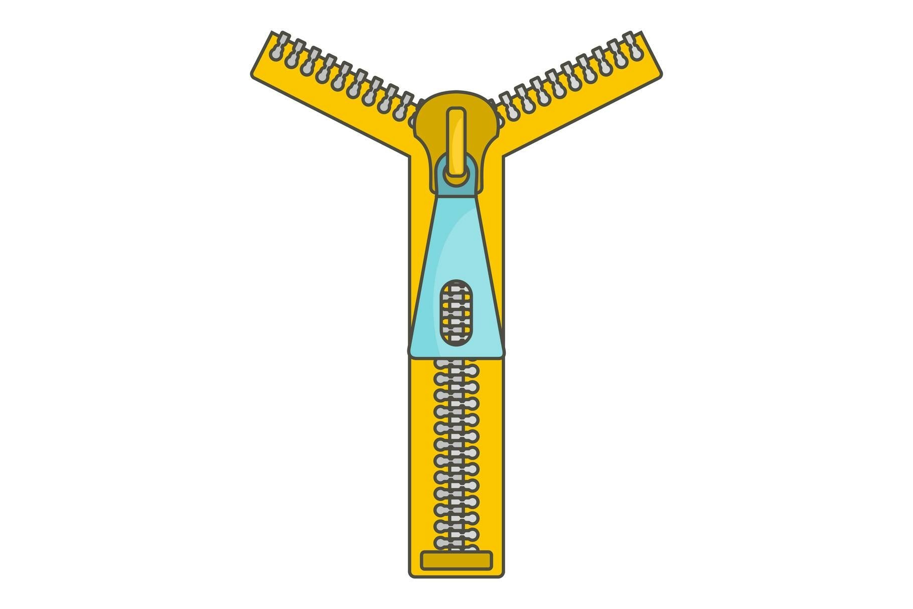 Zipper icon, cartoon style (1464386) | Icons | Design Bundles