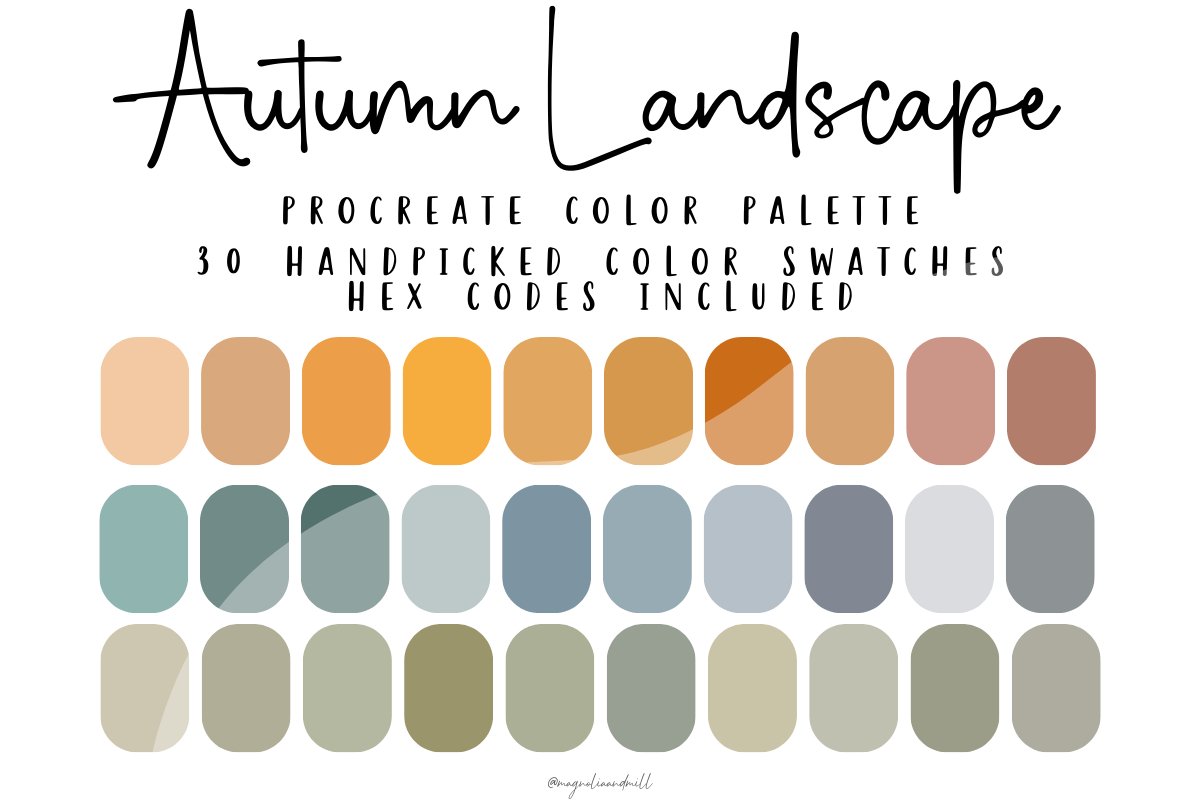Autumn Color Scheme Hex