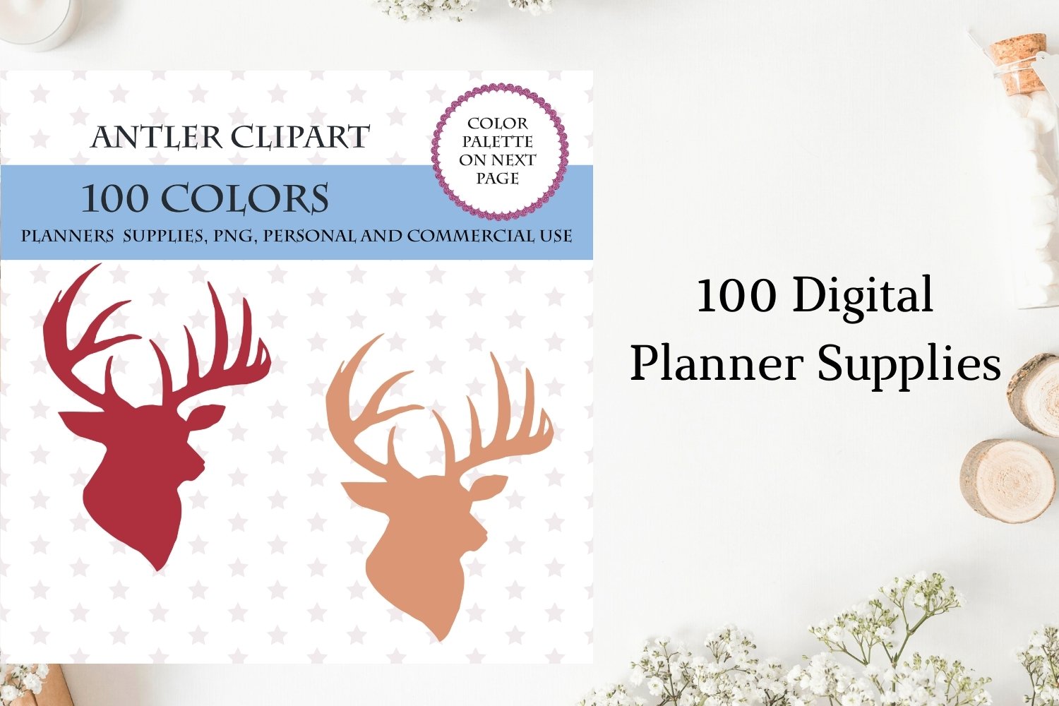 deer-antlers-clipart-antler-graphic-in-100-rainbow-colors for Free Printable Deer Antler Template Deer Antlers Clipart, Antler Graphic in 100 Rainbow Colors for Free Printable Deer Antler Template