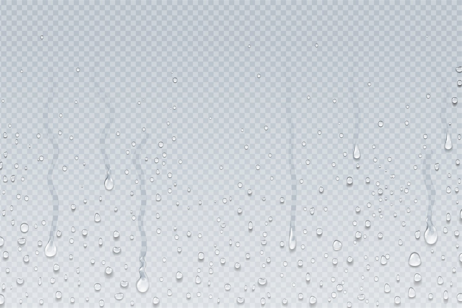 Water drops background. Shower steam condensation drips on t (1292520
