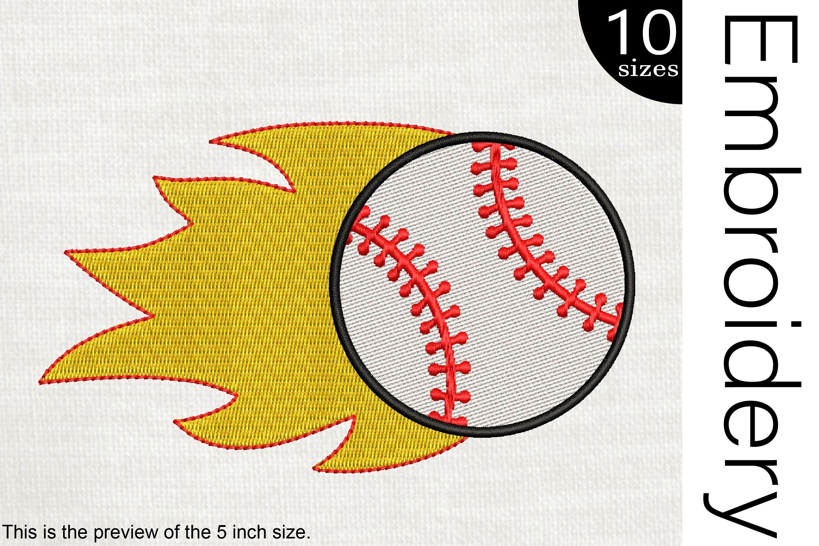 Fireballs Baseball Lettering Baseball Fireball - Embroidery Files - 27e (1812992) | Embroidery ...