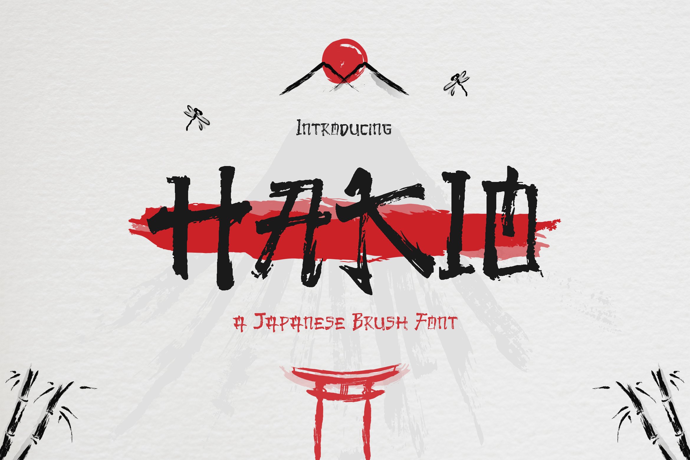 Hakio - Japanese Brush Font by Typefactory available for $14 at FontBundles...