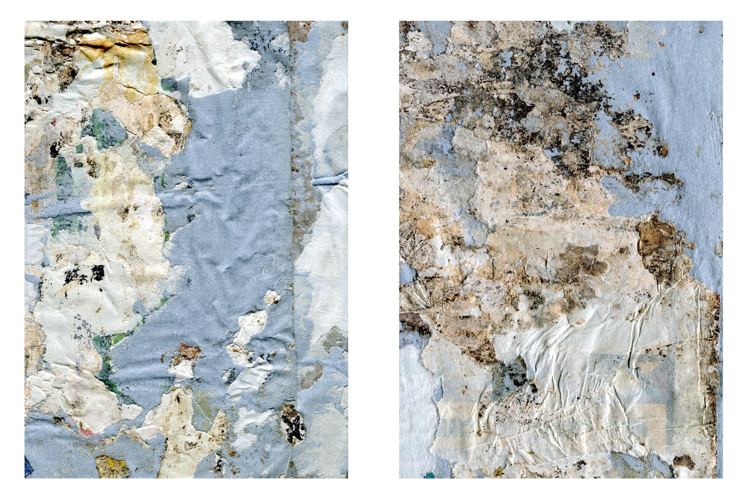 Damaged Poster Texture Vol. 1 (115553) Textures Design Bundles