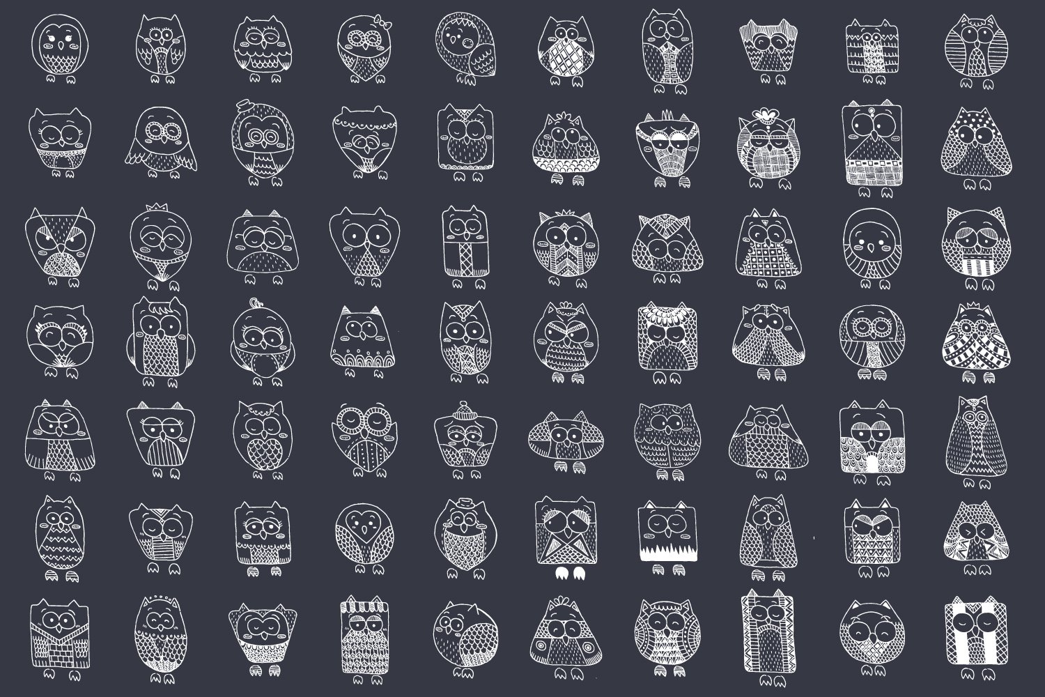 Fun & Cute Hand Drawn Vector Pack +Patterns example image 4
