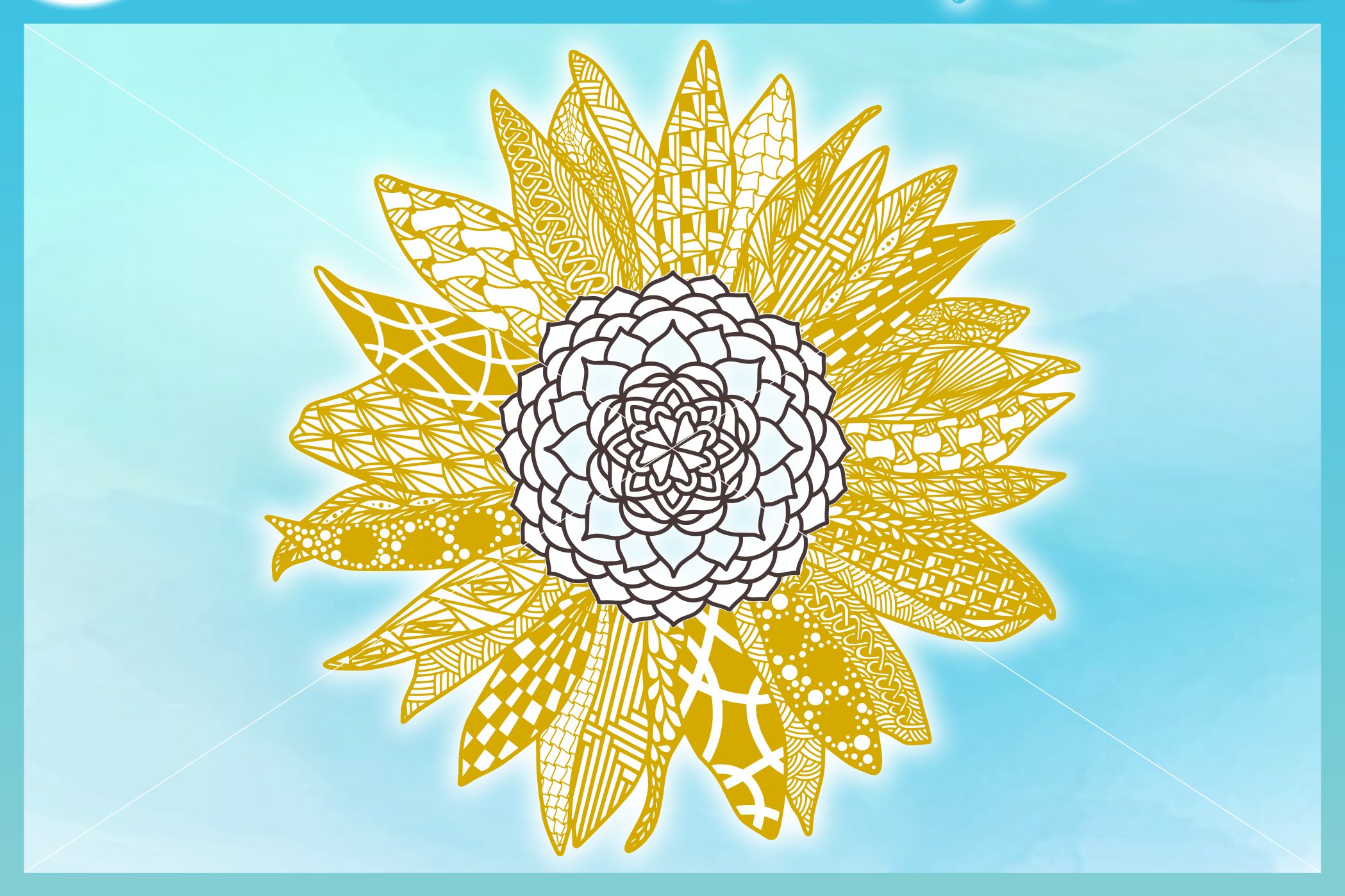 Free Free Sunflower Zentangle Svg 53 SVG PNG EPS DXF File