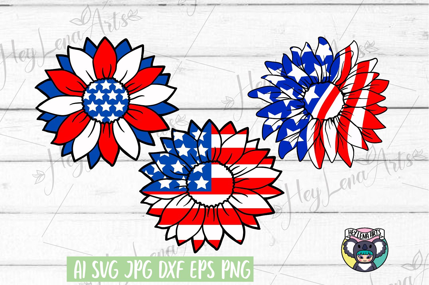 Free Free 96 Sunflower 4Th Of July Svg SVG PNG EPS DXF File