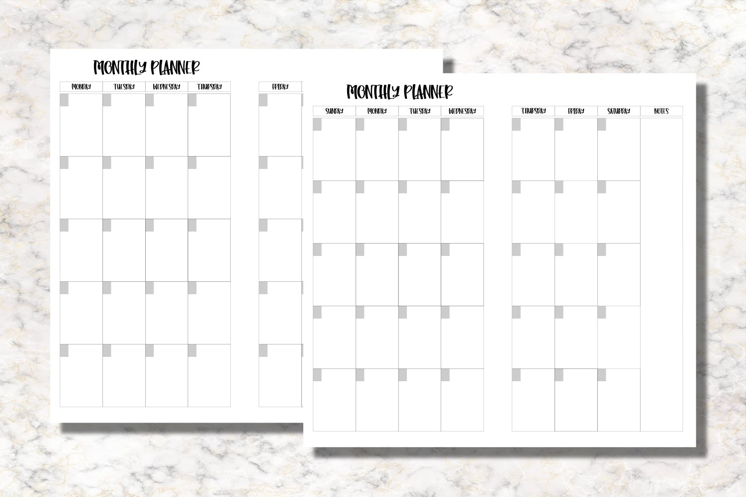 Hand Drawn Houses Standard Size Notebook Inserts Planner